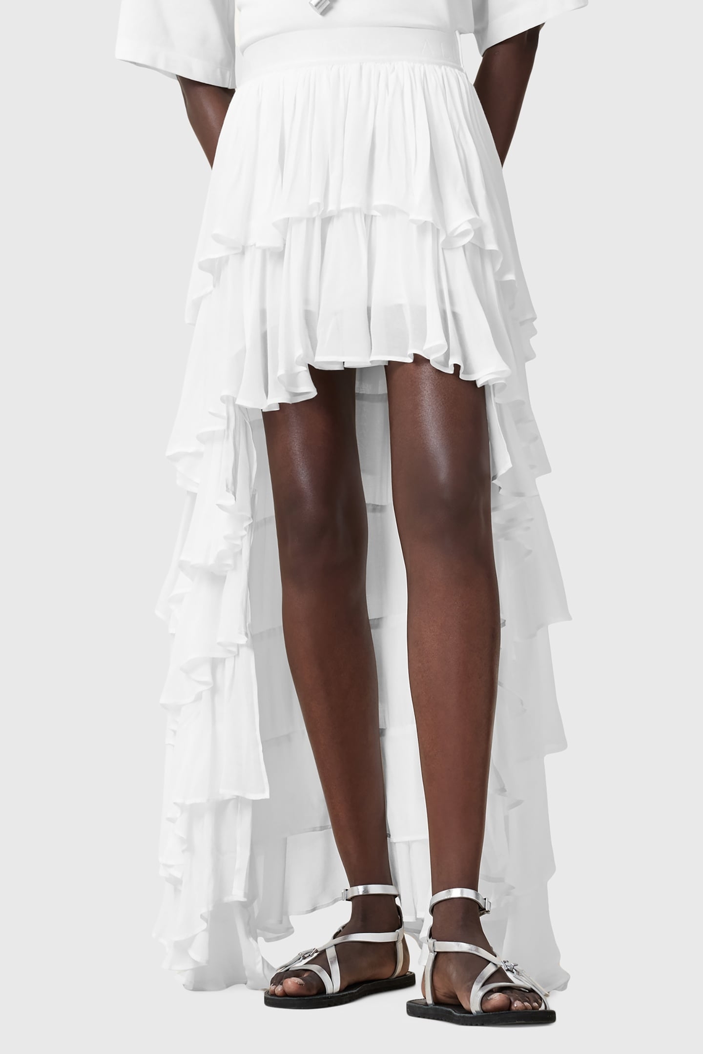 CAVARLY MAXI SKIRT SNOW WHITE 1