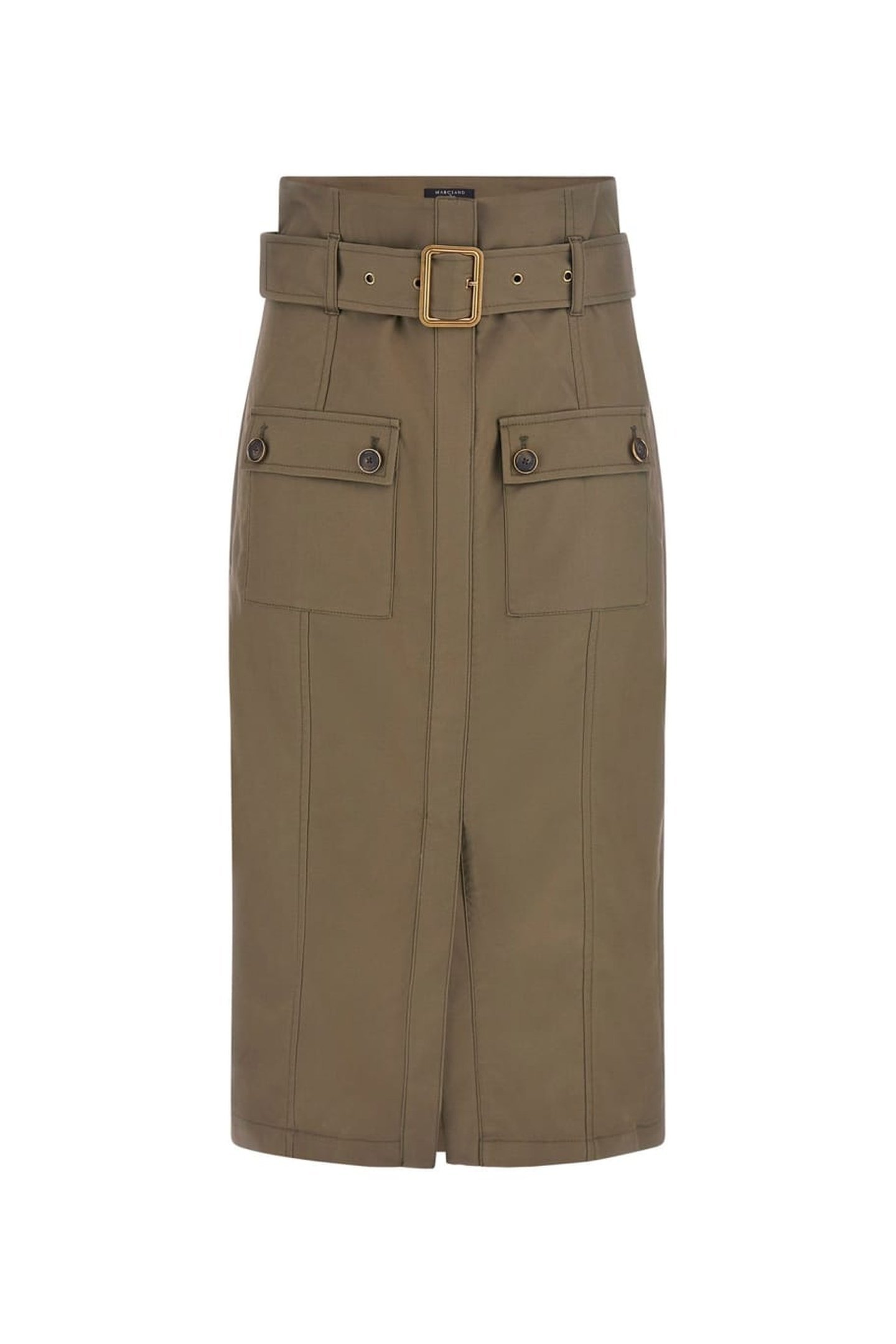 MARCIANO BY GUESS CINDY MIDI SKIRT ARMY OLIVE 6