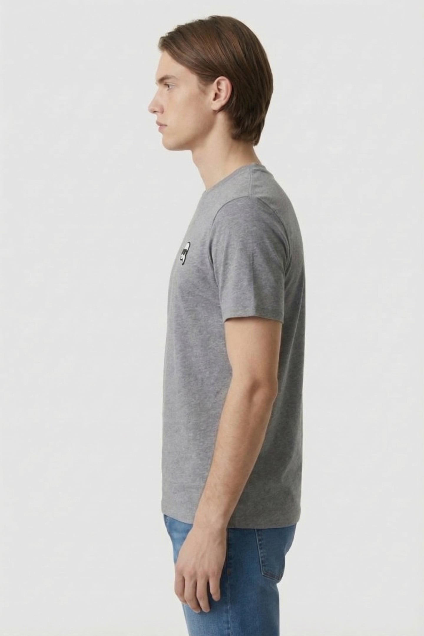 DARKGREY MELANGE T-SHIRT CREWNECK 3