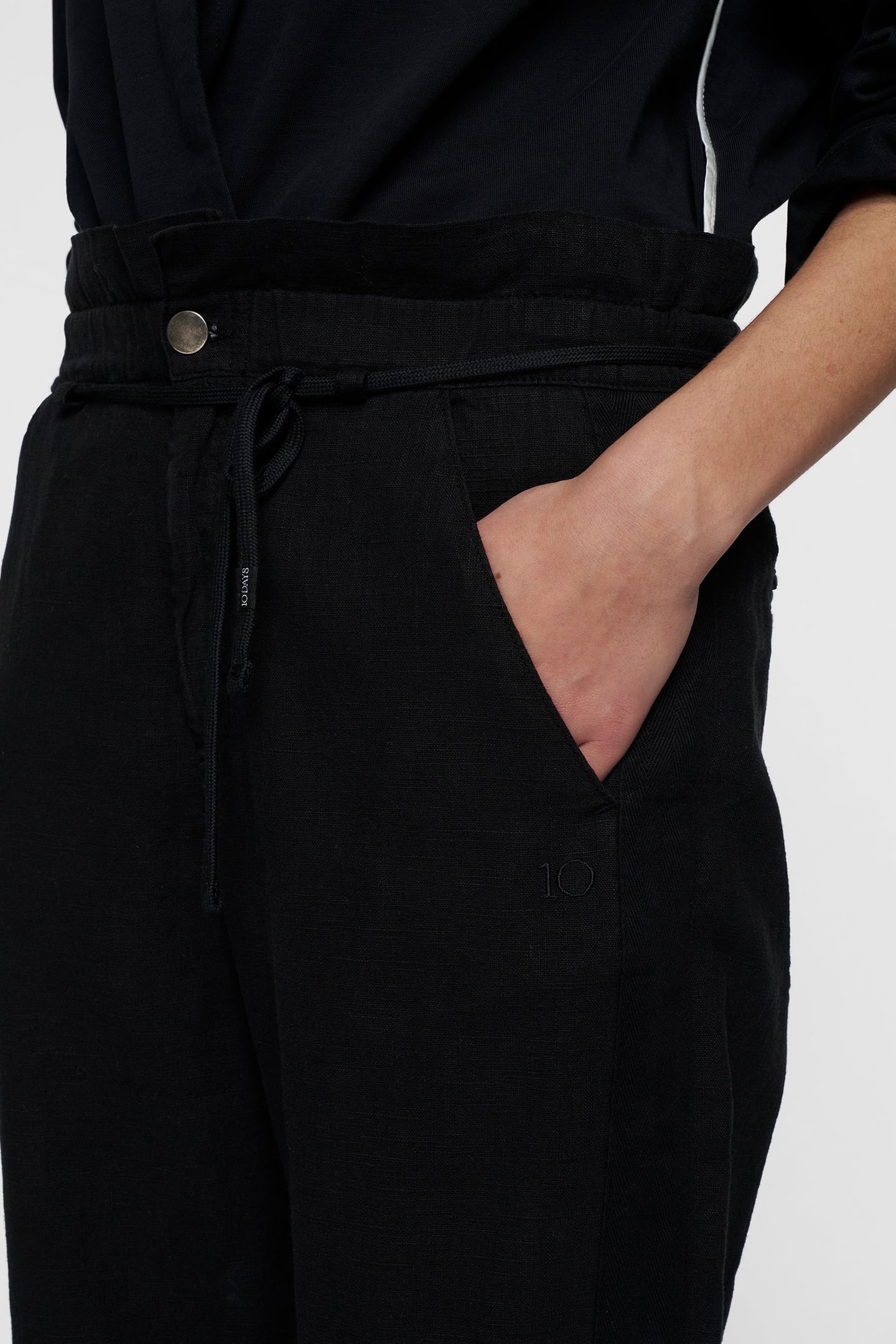 PAPERBAG PANTS BLACK 7