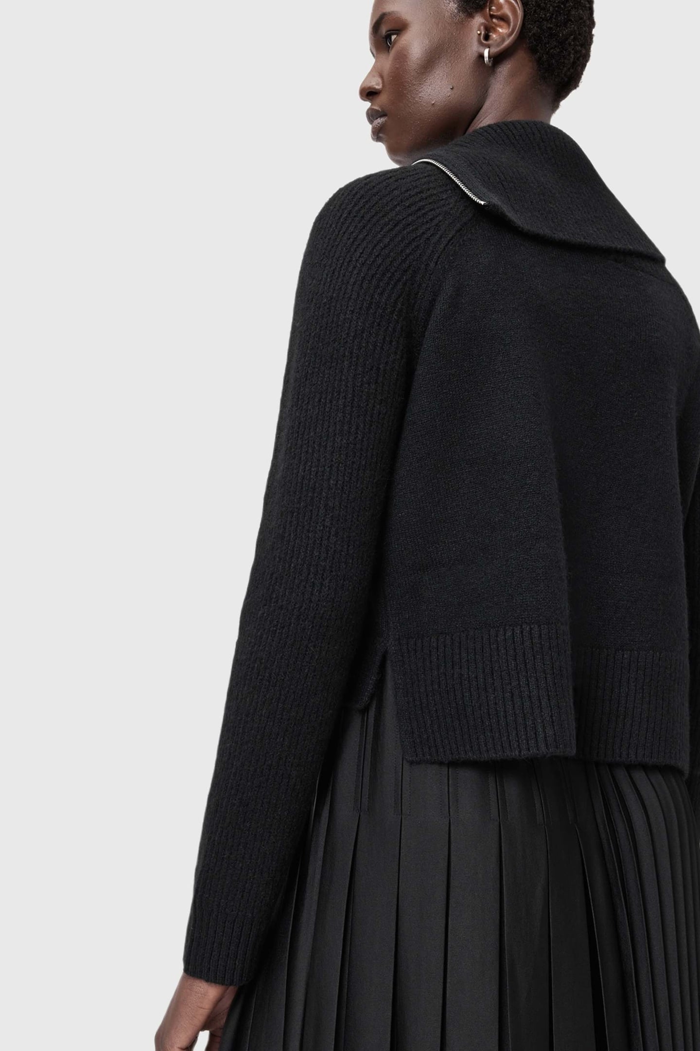 JAX ROLL NECK DRESS BLACK 7