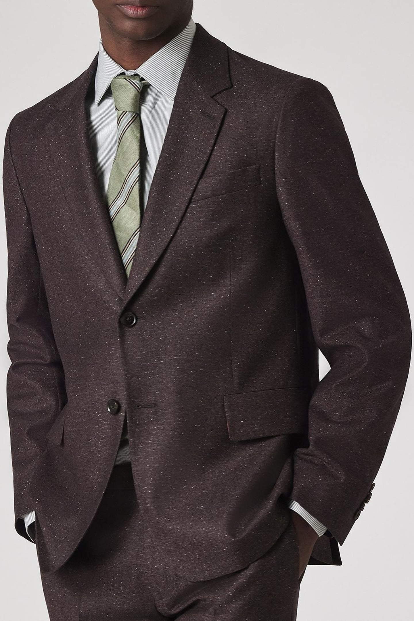 2 BUTTON JACKET CHOCOLATE 4