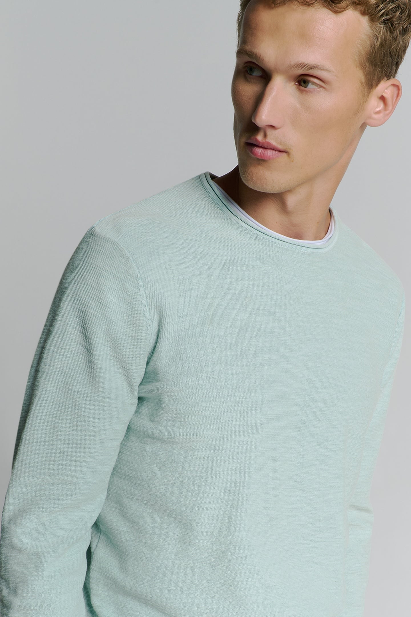 PULLOVER CREWNECK GARMENT DYED + STONE WASHED ICE 3