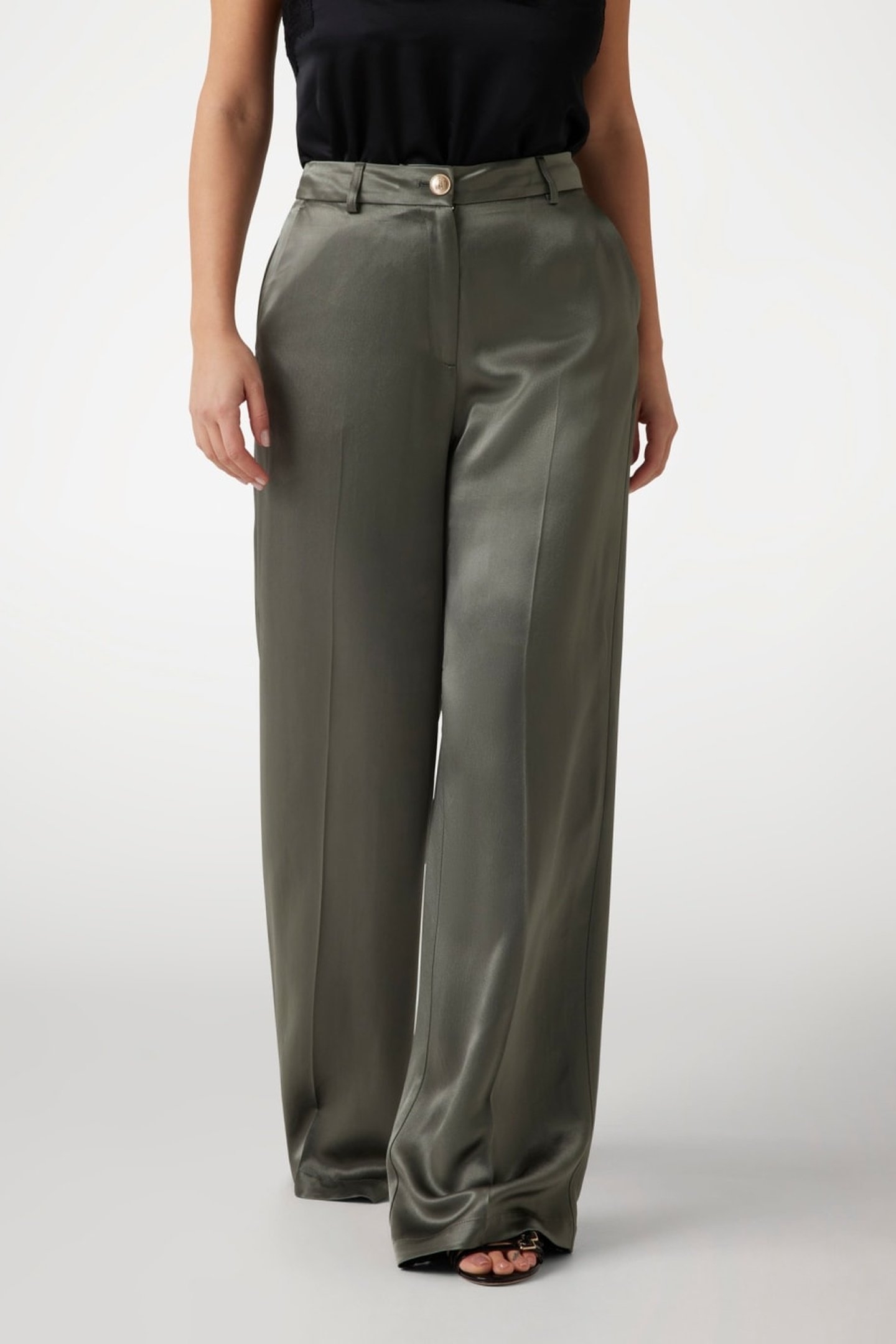 MARCIANO BY GUESS FANNIE STRAIGHT PANT STONE OLIVE 2