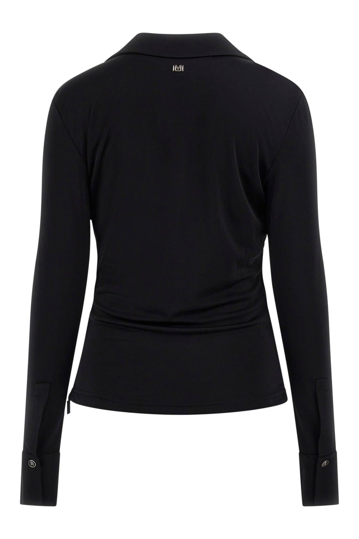 MARCIANO BY GUESS ILARY WRAP LS TOP JET BLACK 2