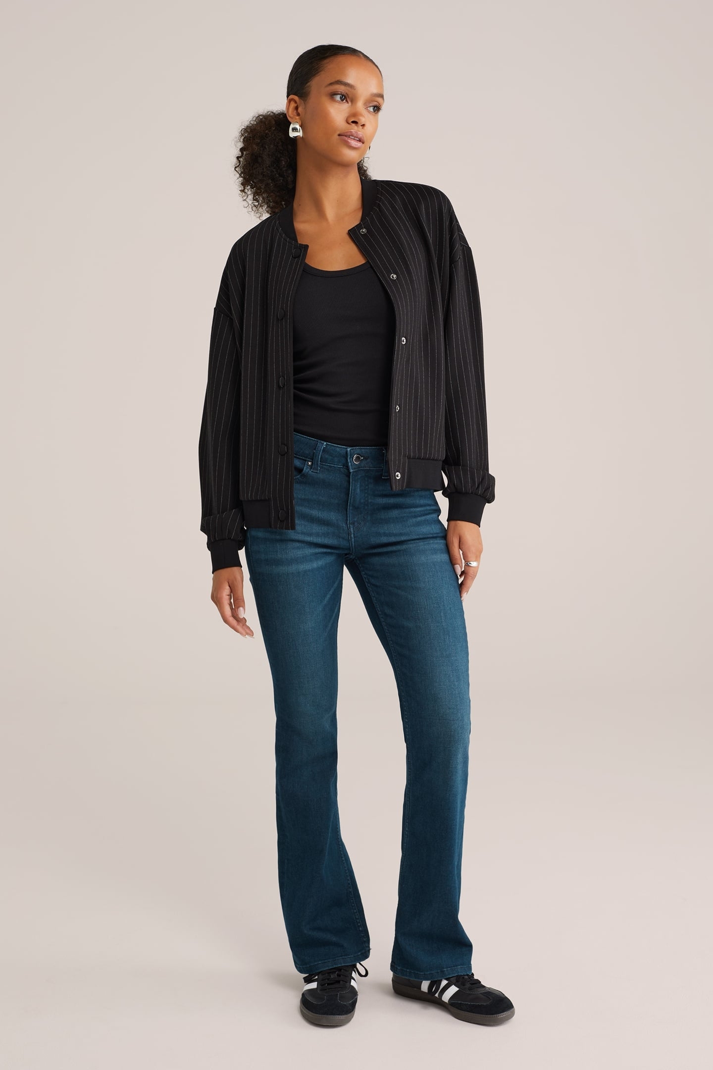 5-POCKET MID WAIST DARK BLUE 3