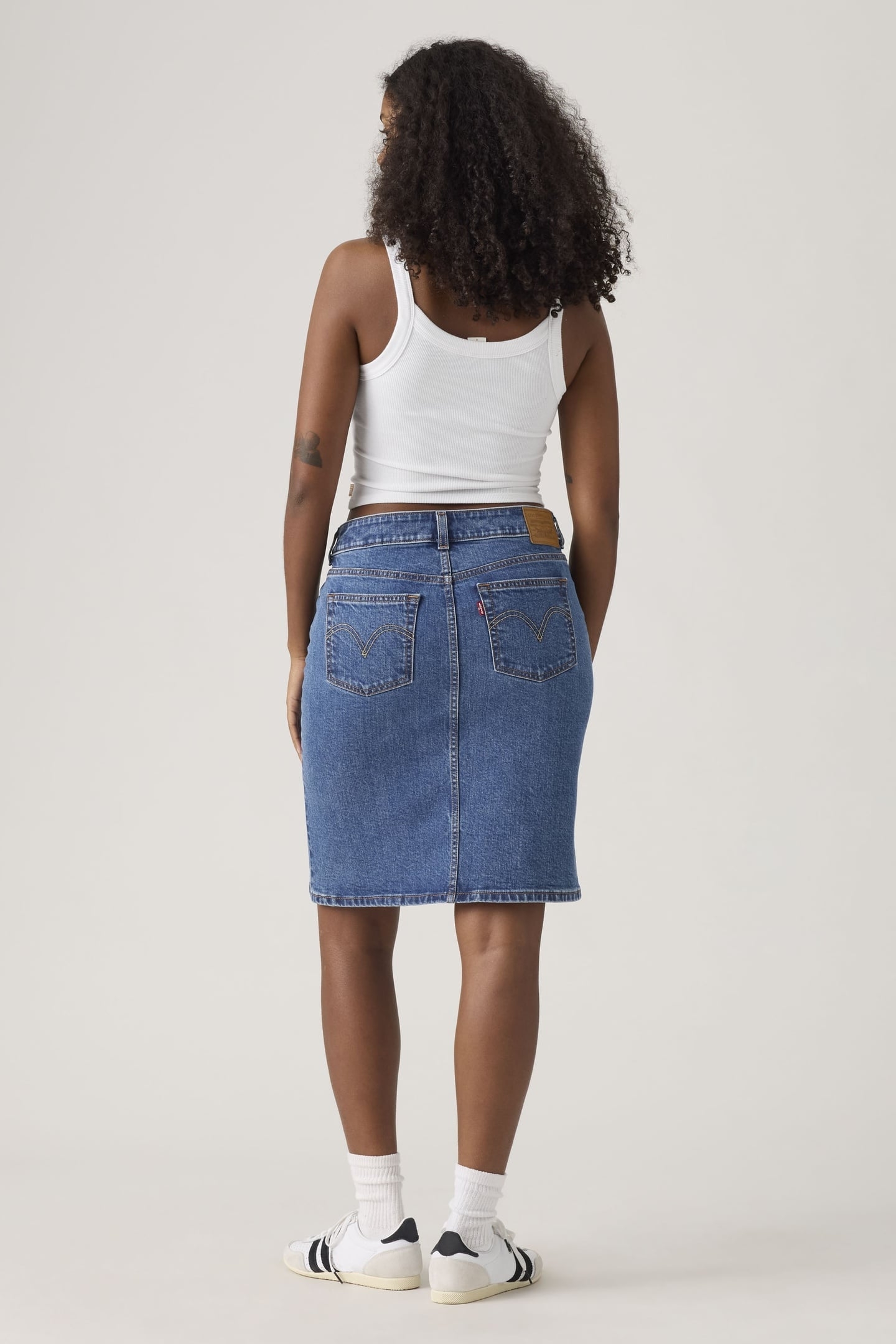 LOW MIDI SKIRT BLUE 4