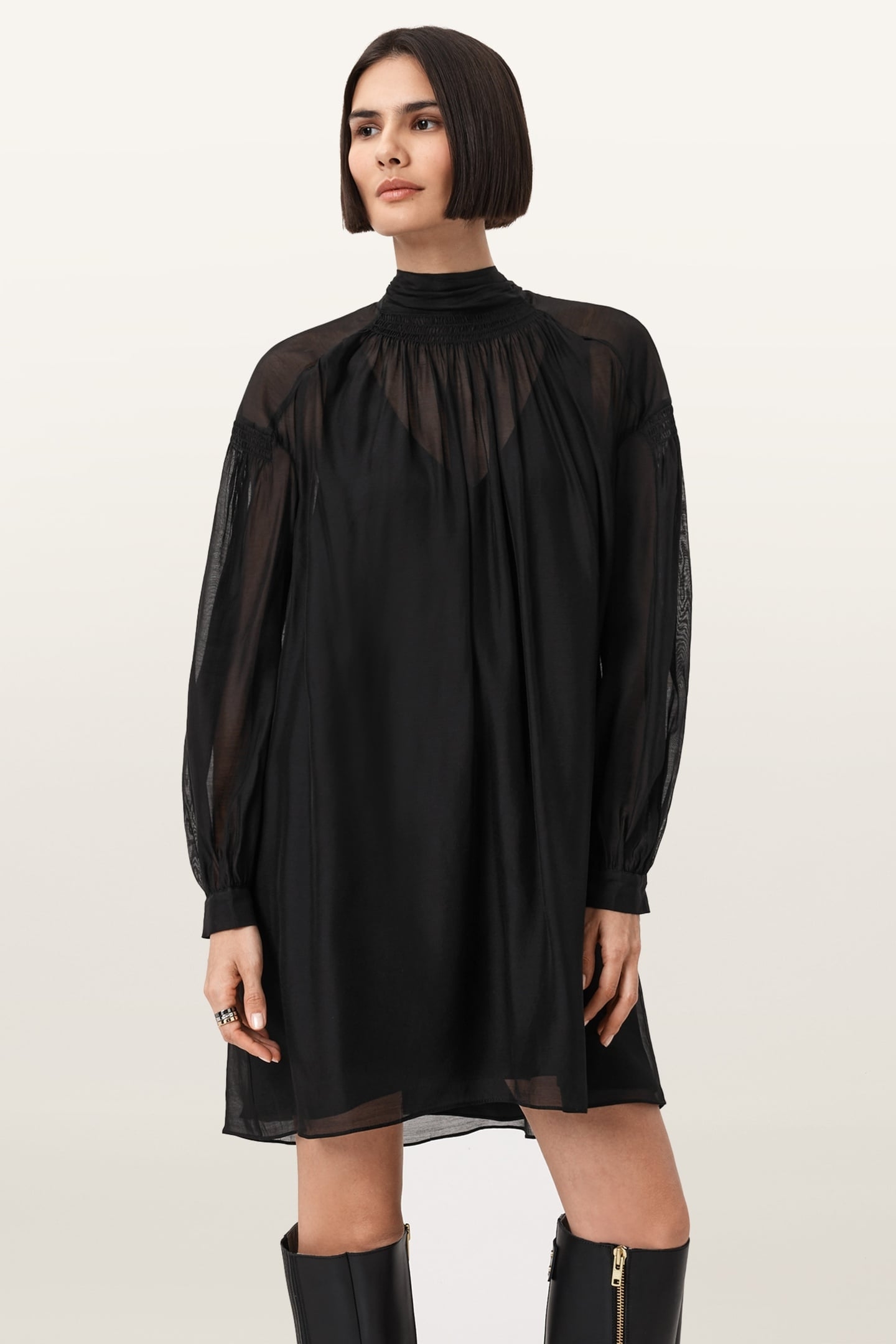 PEARLA DRESS BLACK 2