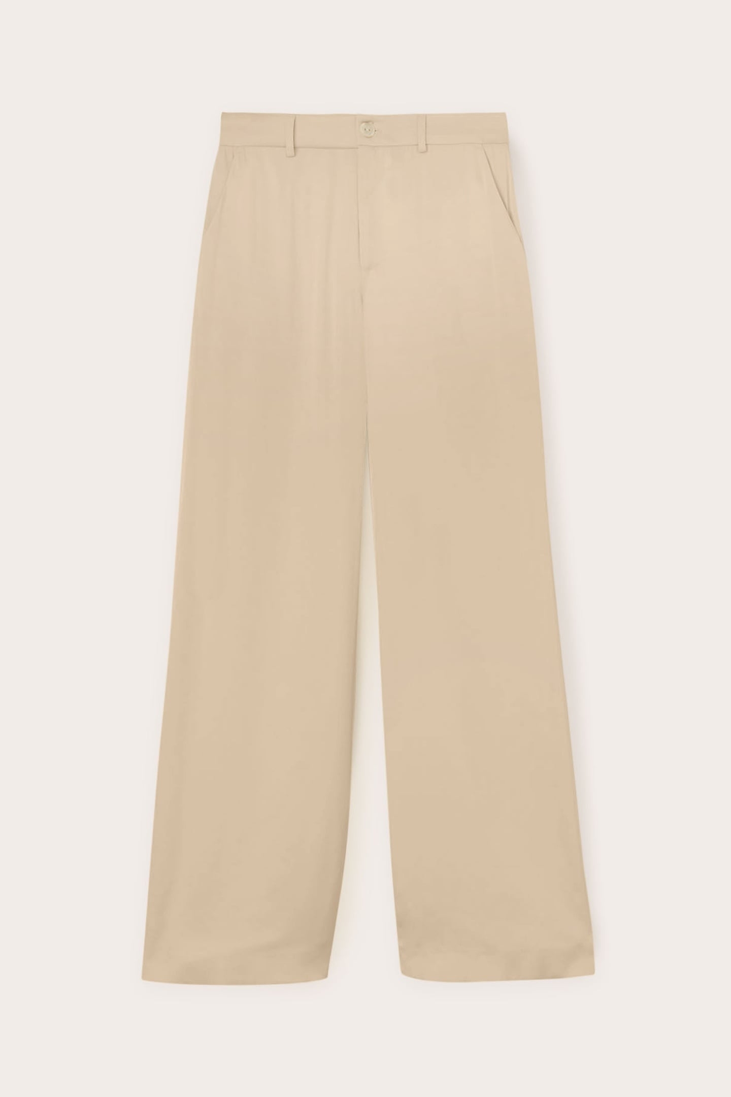 SATIN PALAZZO TROUSERS BEIGE 4