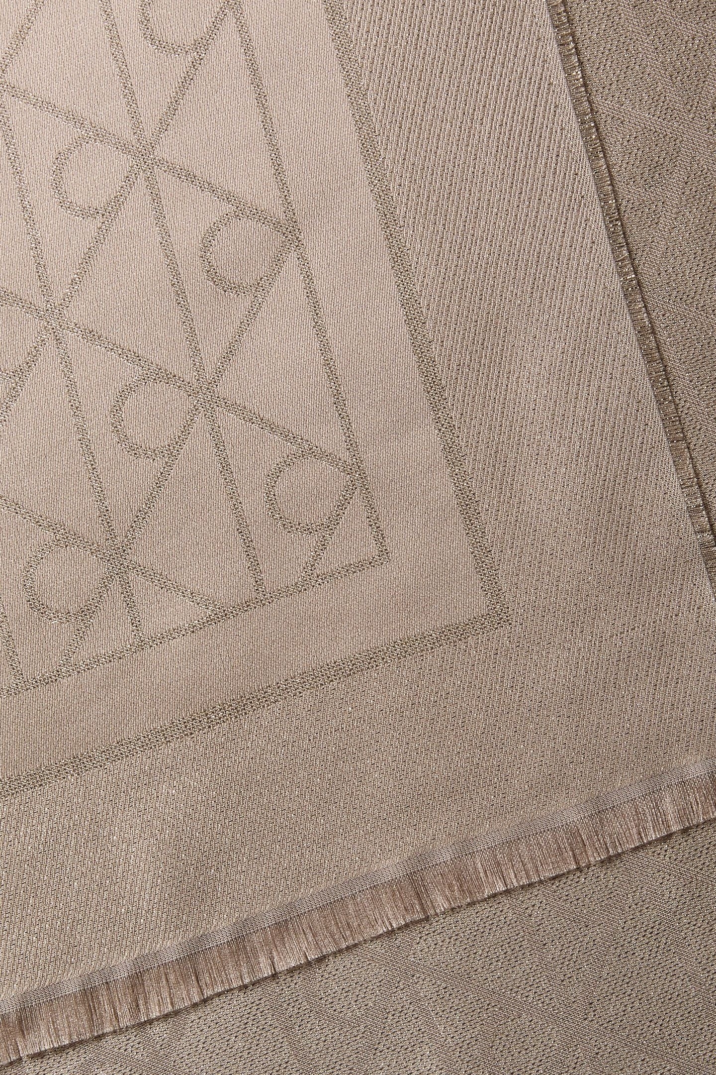 EMBLEM SHINE SIGNATURE SCARF OYSTER MUSHROOM 4