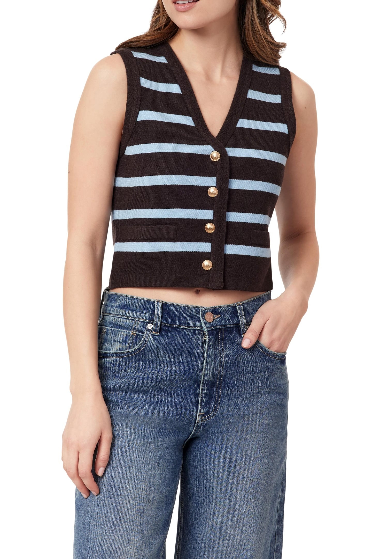 SWEATER HOT FUDGE/CERULEAN 2