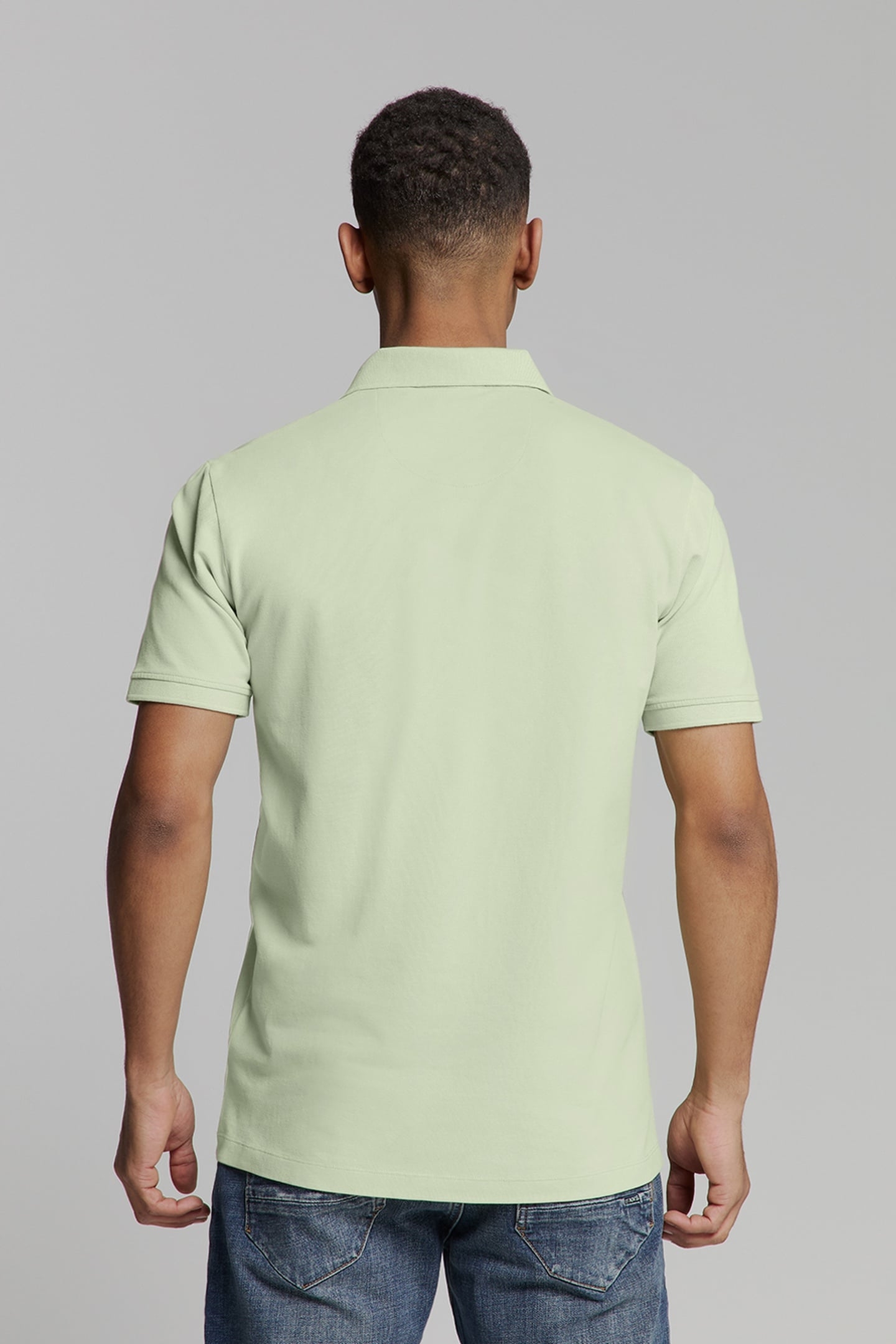 POLO PIQUE GARMENT DYED MINT 2