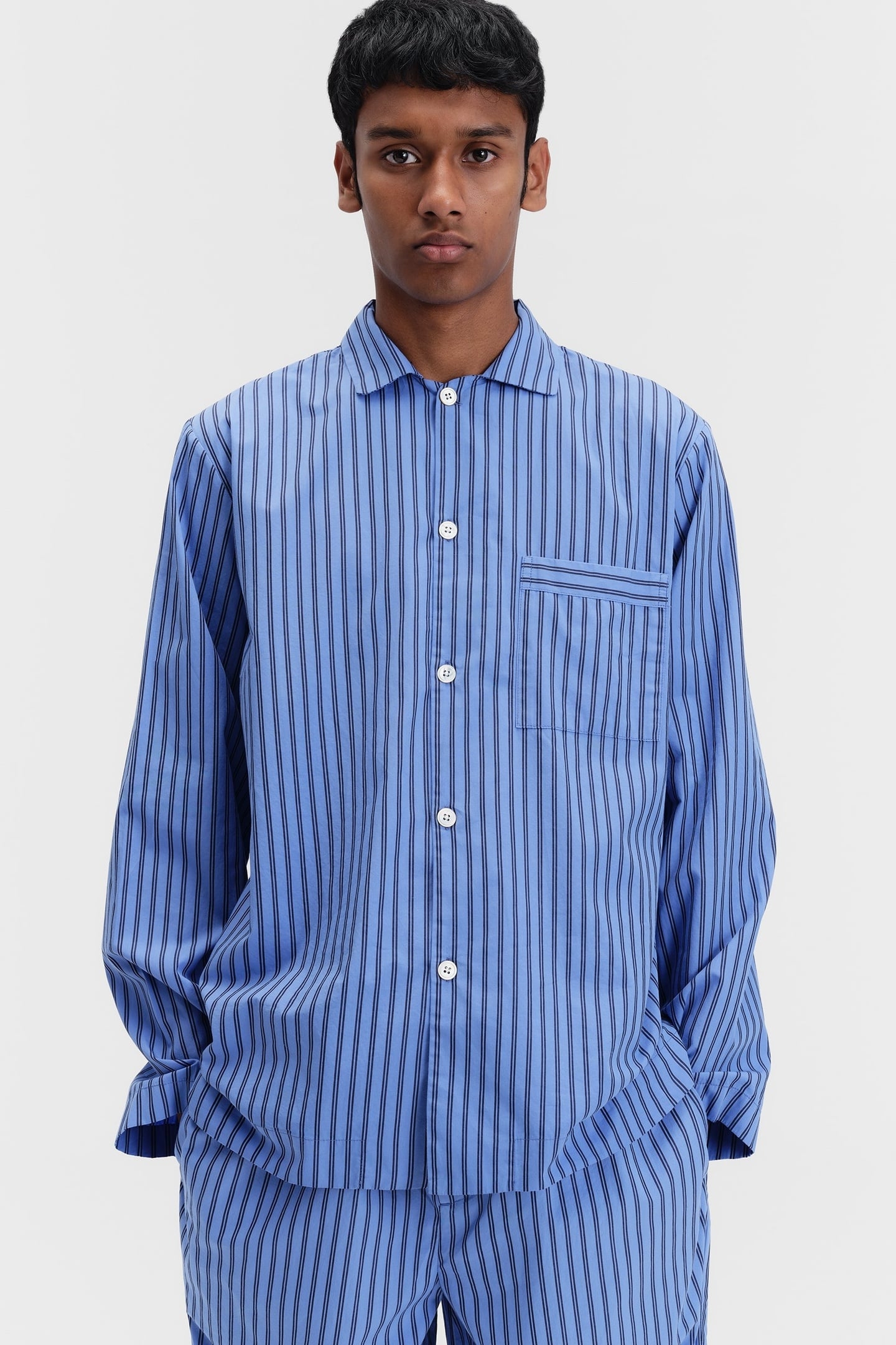 UNISEX POPLIN, PYJAMAS SHIRT BORO STRIPES 2