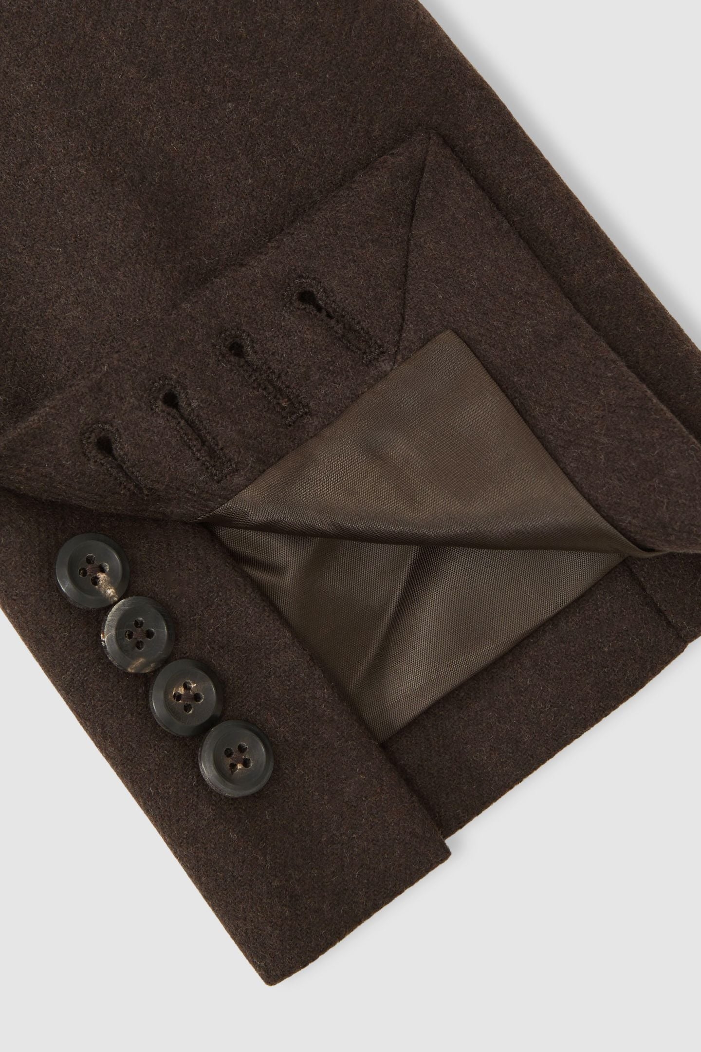 SB NOTCH FLANNEL BLAZER CHOCOLATE BROWN 7