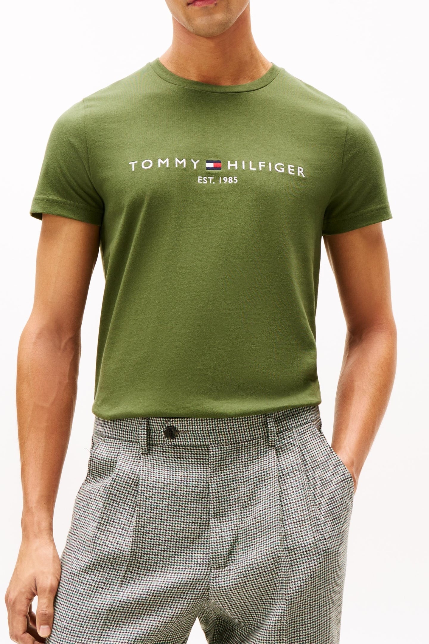 TOMMY LOGO TEE MOUNTAIN PINE 2
