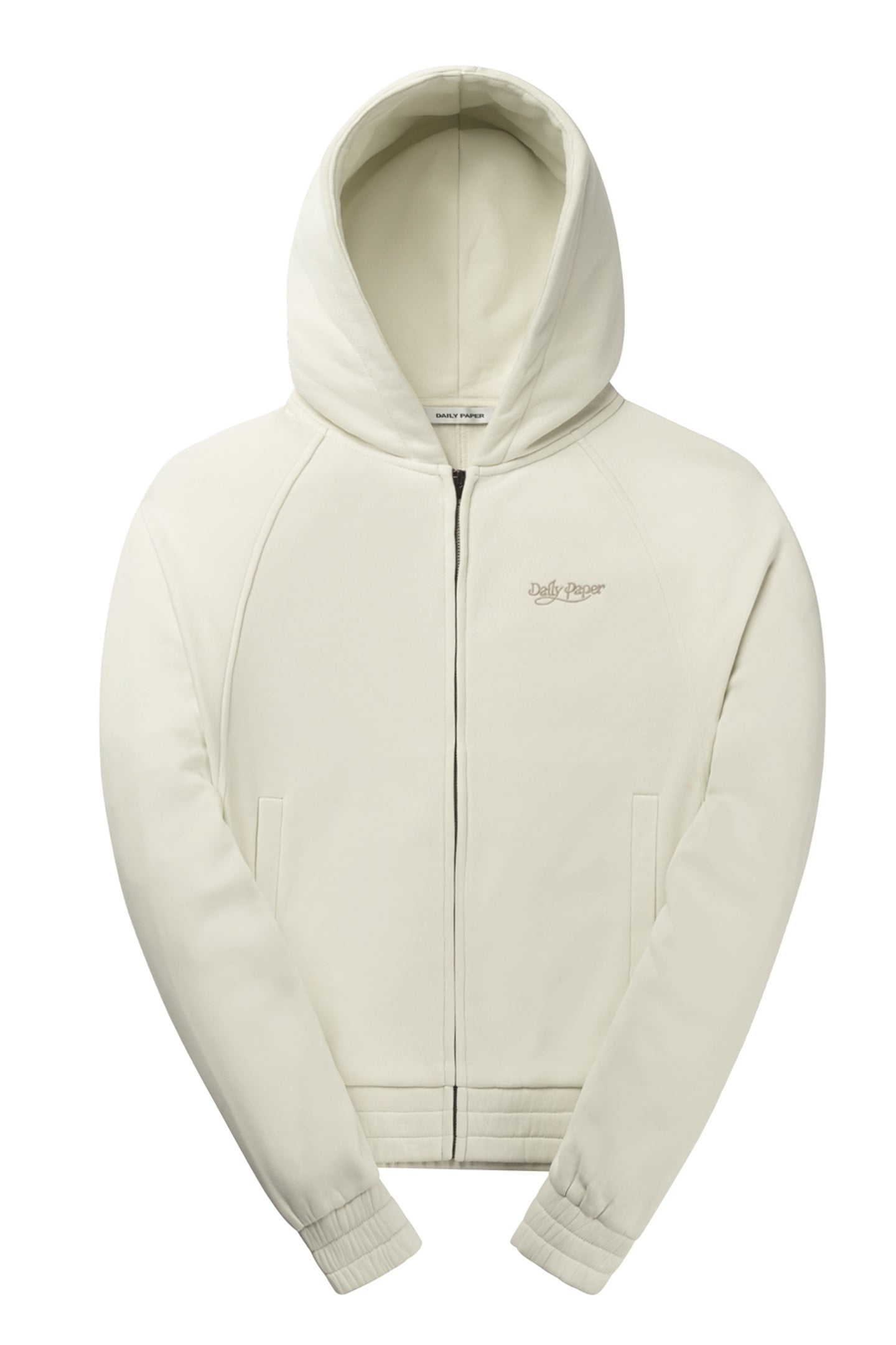 NJERI OVERSIZED ZIPPER HOODIE FROST WHITE 4