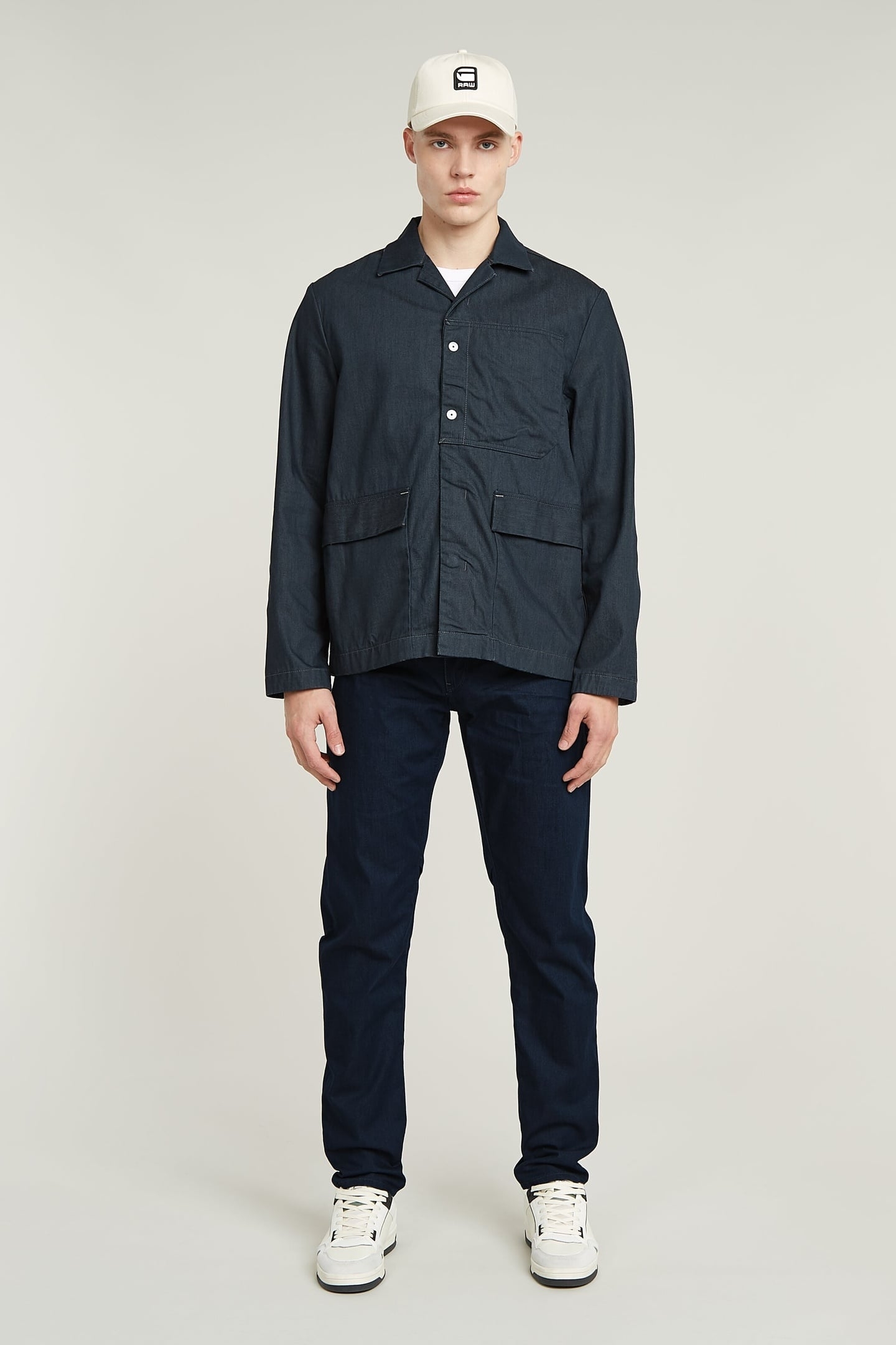 MARSEILLE BLAZER RAW DENIM 1