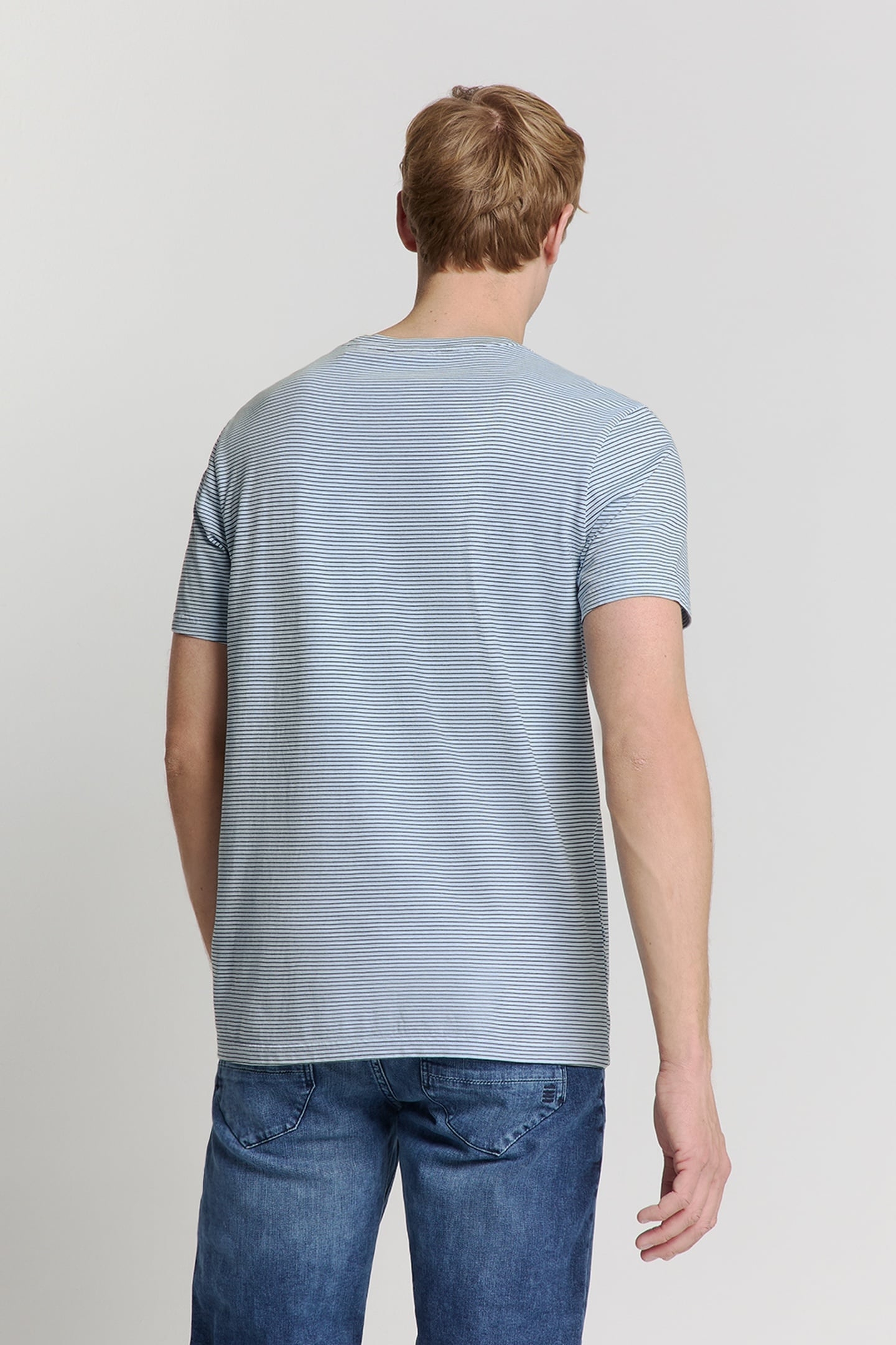 T-SHIRT CREWNECK STRIPES SKY 3