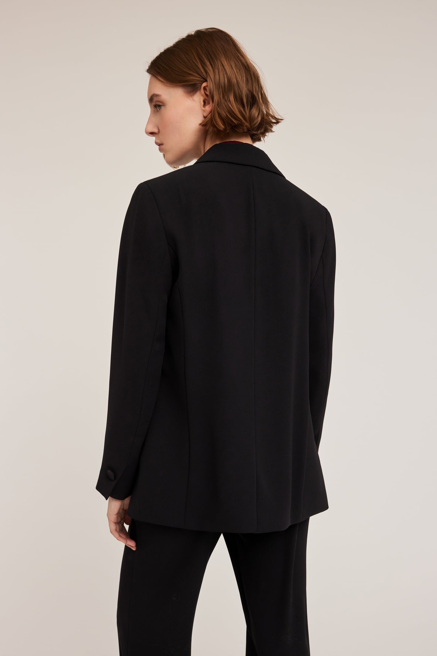 DOUBLE-BREASTED OVERSIZED BLAZER BLACK 2