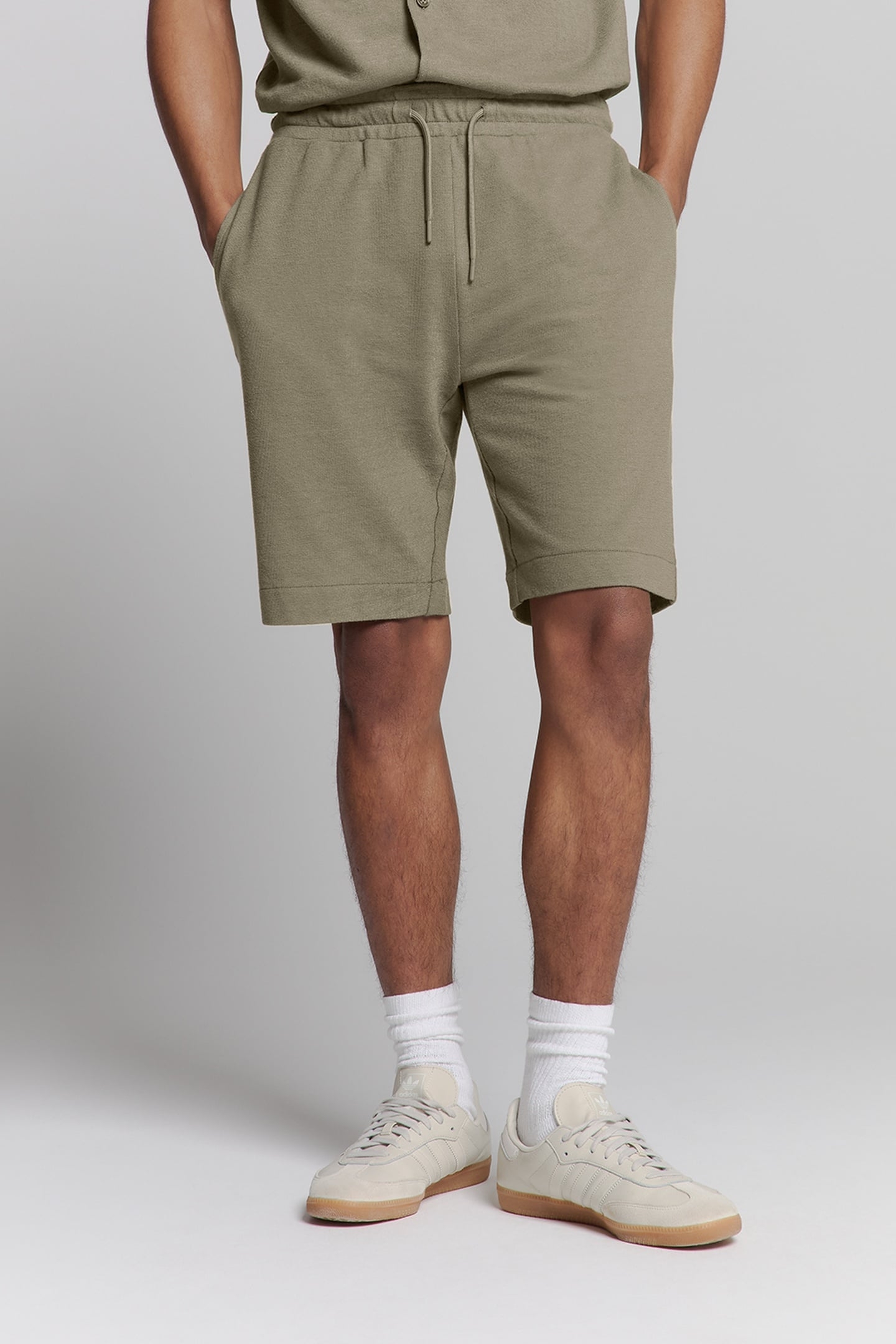 SHORT JERSEY SOLID TERRY DARK MOSS 1