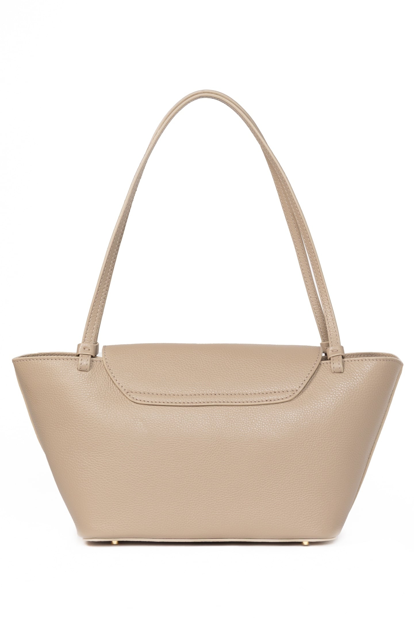 COURRIER TOTE PEBBLED LEATHER TAUPE 2