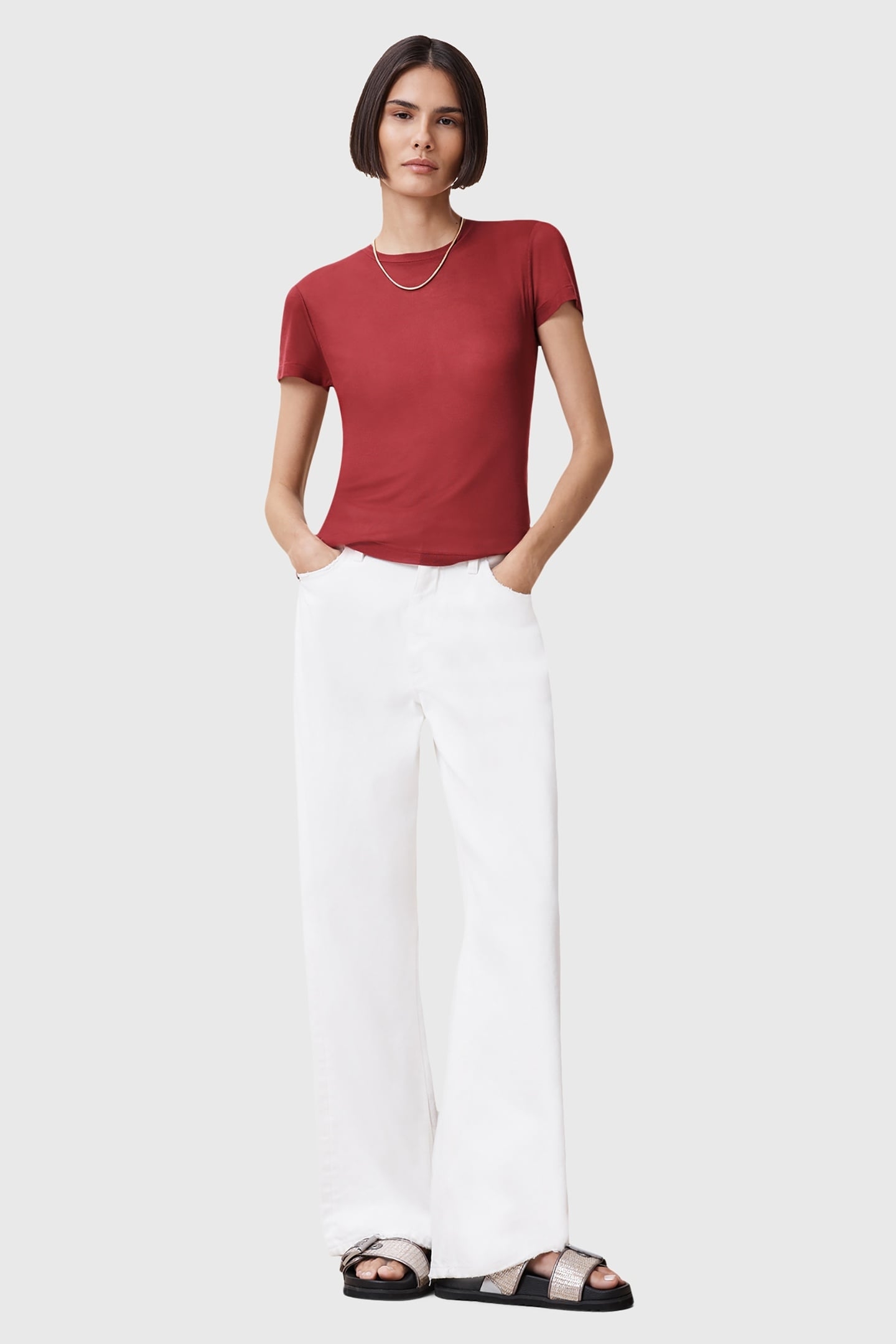 JUNE TEE ROSEWOOD RED 1