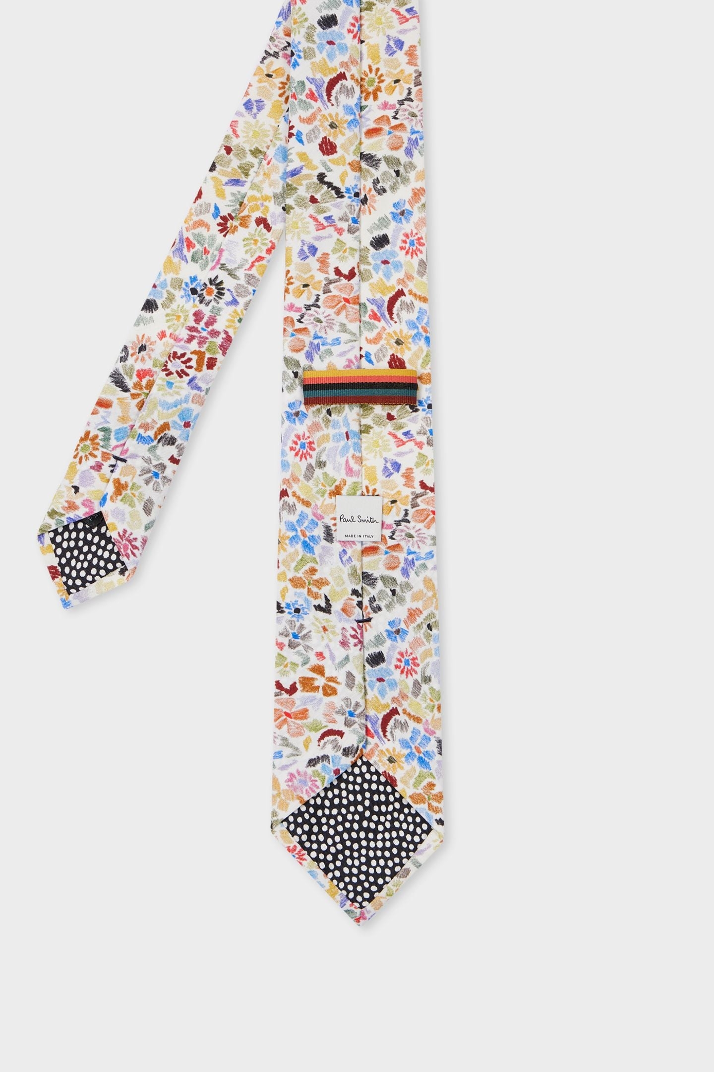 TIE PENCIL FLORAL MULTI COLOURED 5