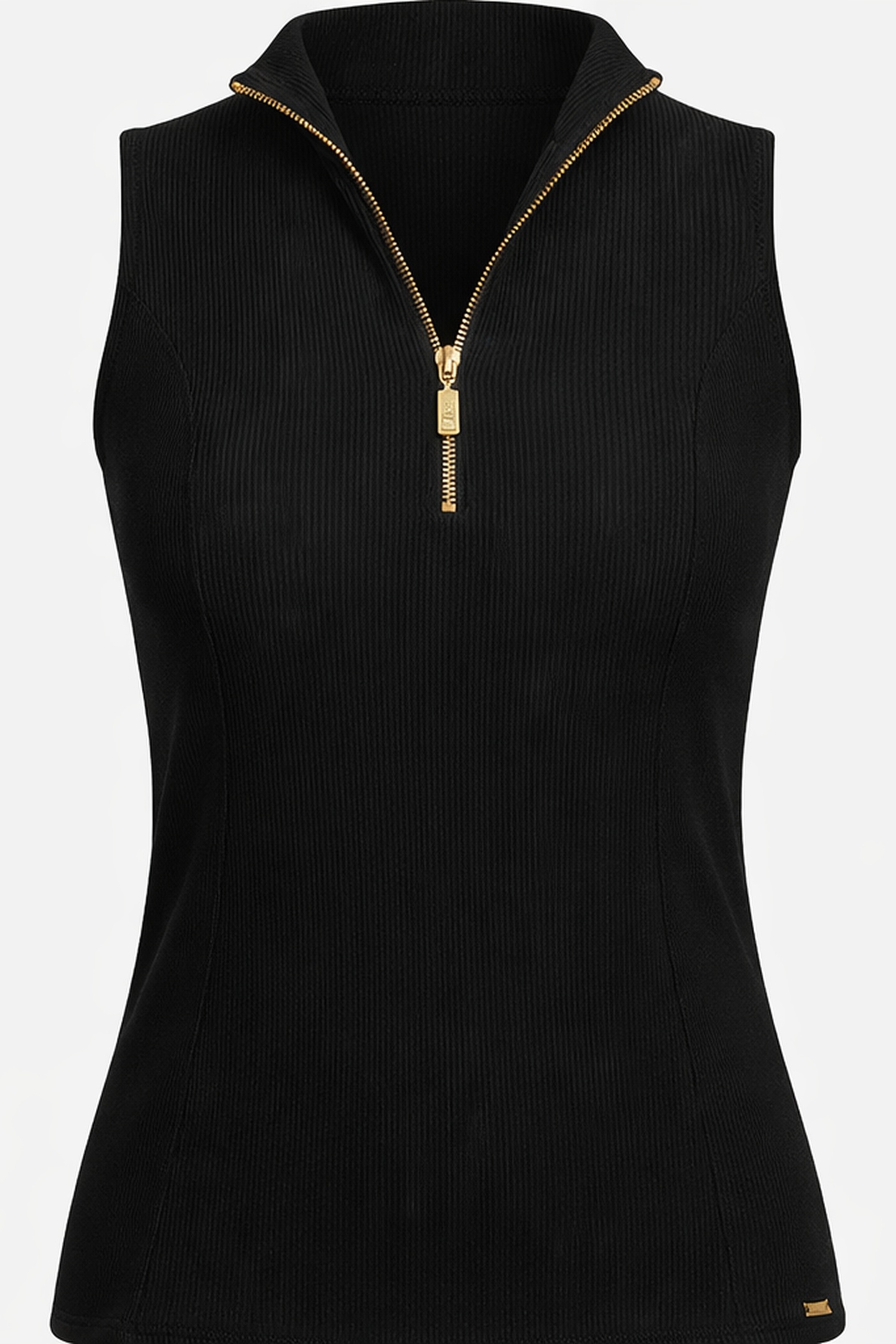 ROSY SLEEVELESS TOP RIB BLACK 3