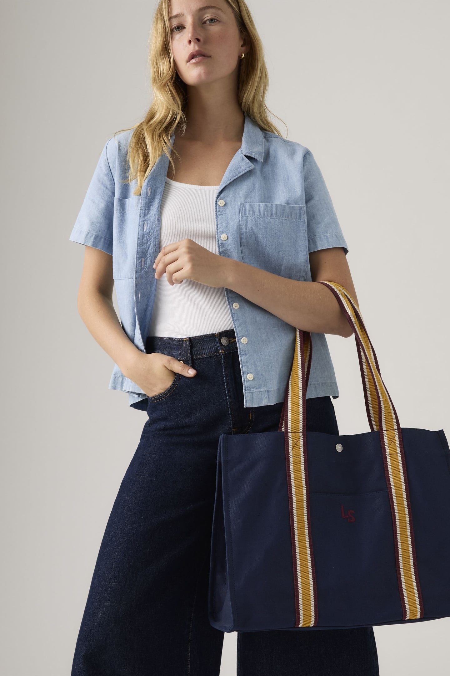 LEVI'S® HOLLIS XL TOTE-ALL BAG BLUE 3