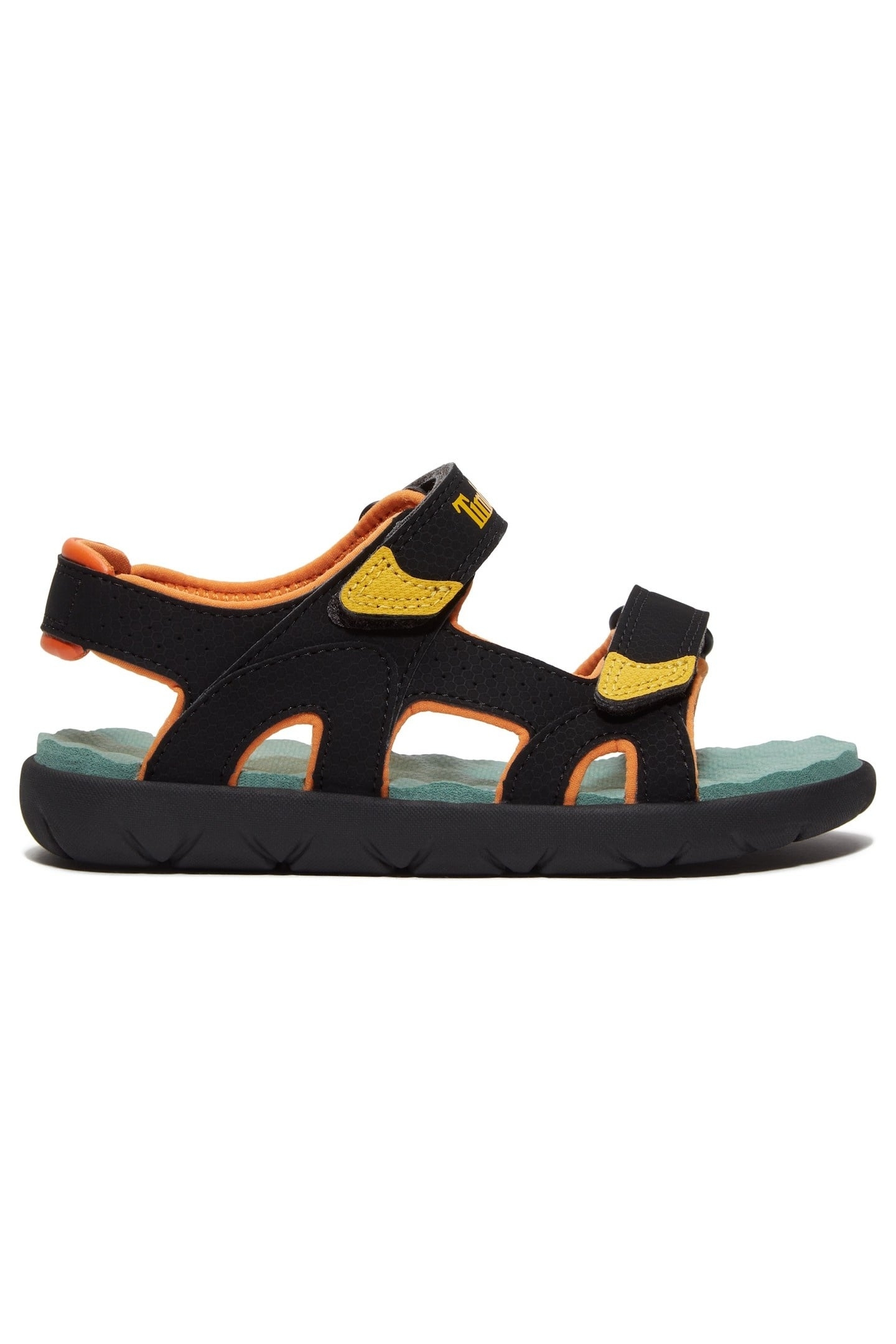 PERKINS ROW BACKSTRAP SANDAL BLACK W MEDIUM YELLOW 1