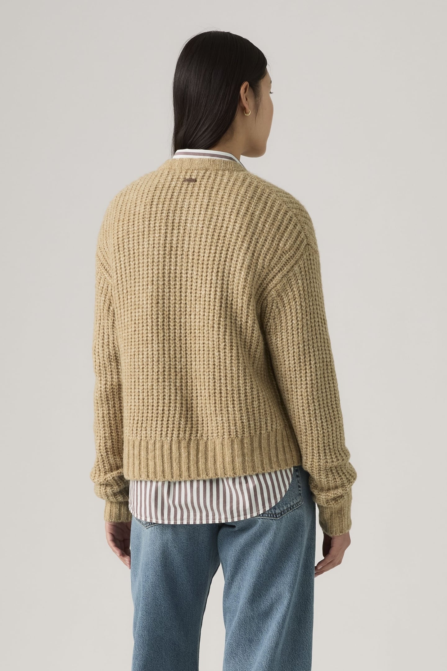 LUNA SHELL BUTTON CARDIGAN NEUTRAL 3