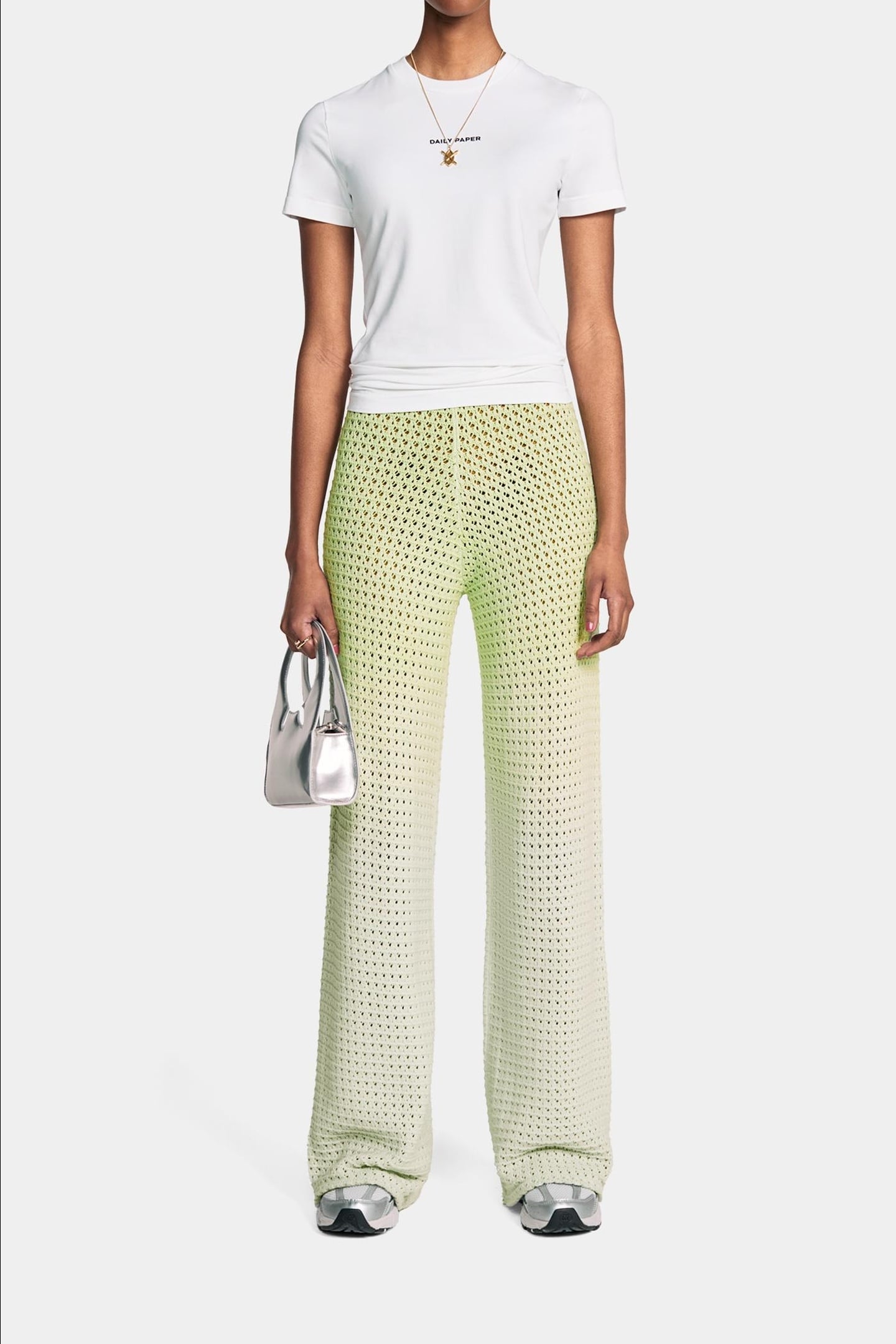 LOGOTYPE CROPPED SHORT SLEEVE T-SHIRT WHITE 1