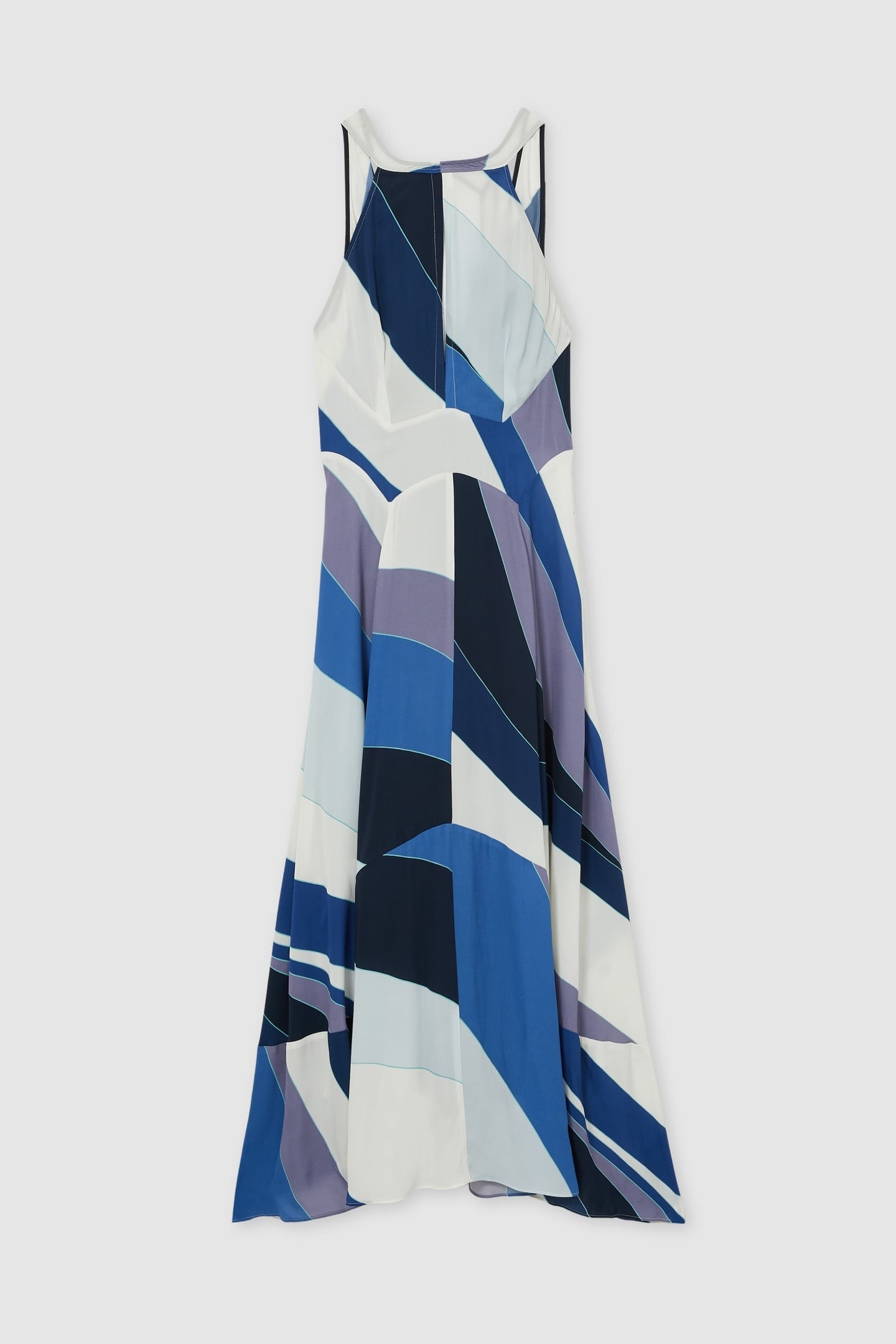 STRIPE MAXI OCCASION DRESS BLUE 4