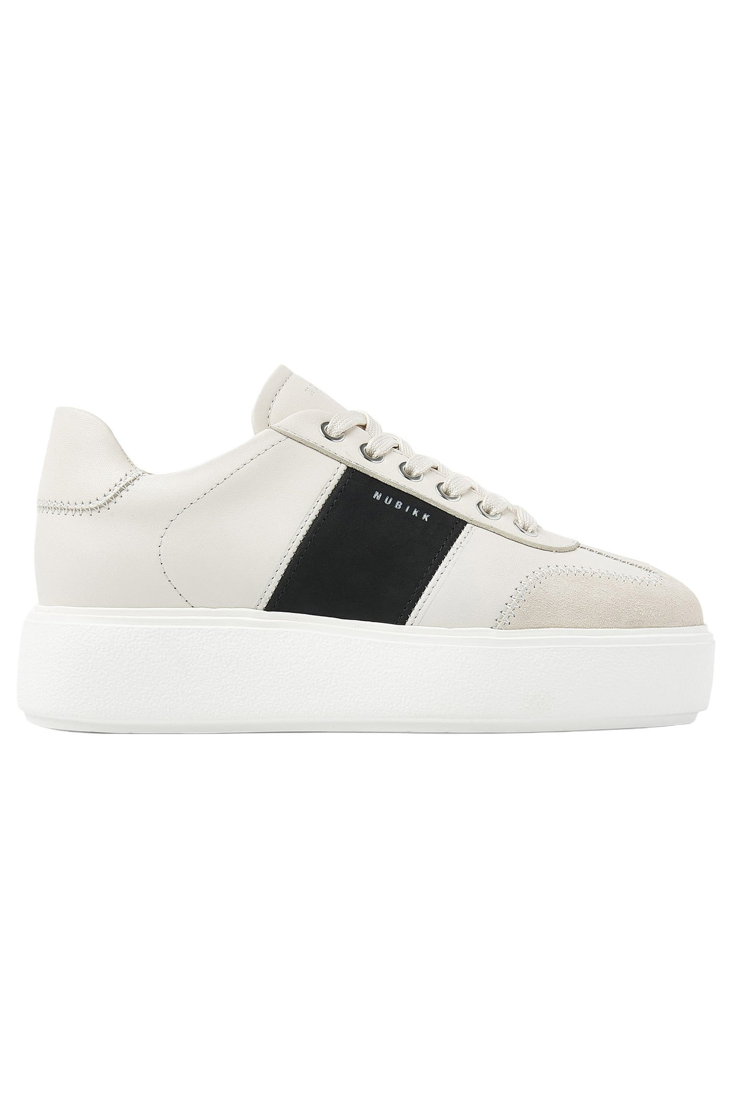 ELISE WING II BEIGE LEATHER - BLACK 1