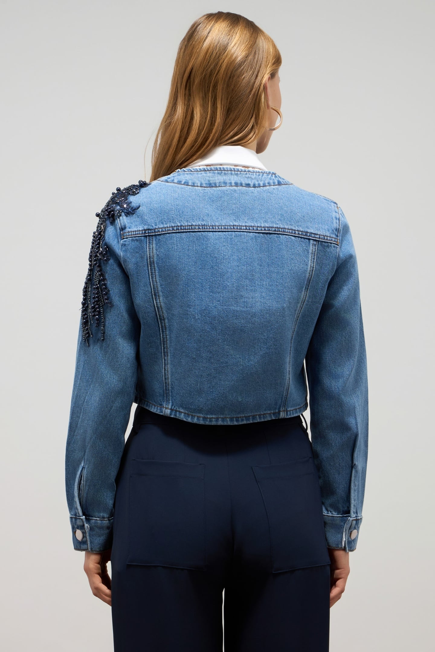 DENIM JACKET WITH APPLIQUÉS LIGHT BLUE 3