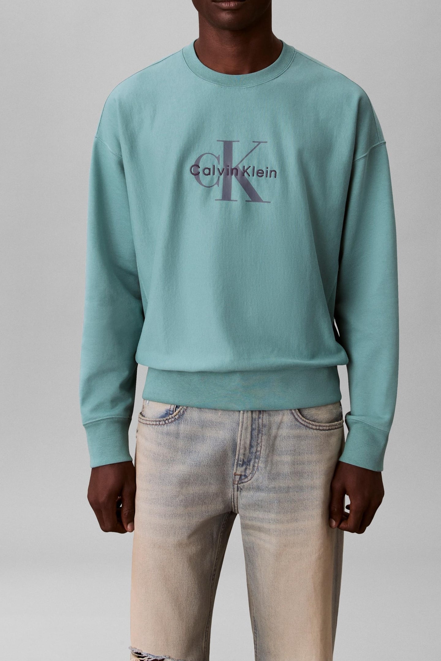 LS PREMIUM TERRY MONOGRAM SWEATER TEQUILA BLUE 2