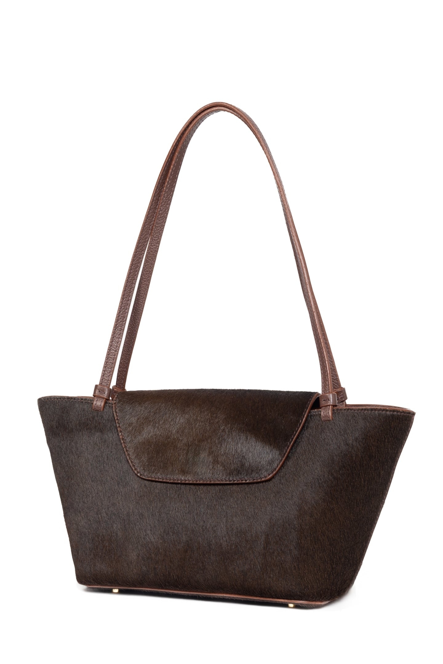 COURRIER TOTE CALF LEATHER DARK BROWN 3