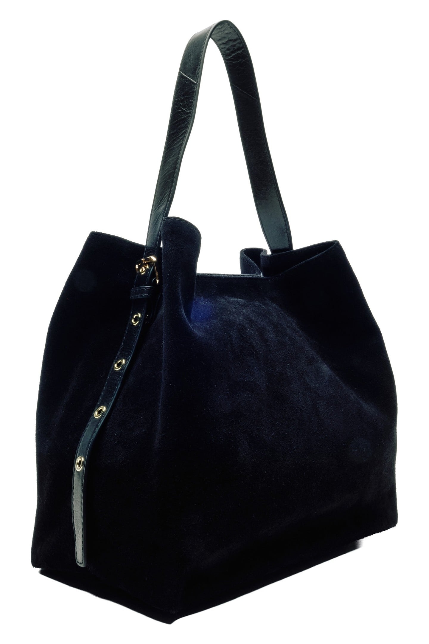 CHIARA SUEDE BLACK W. GOLD 4