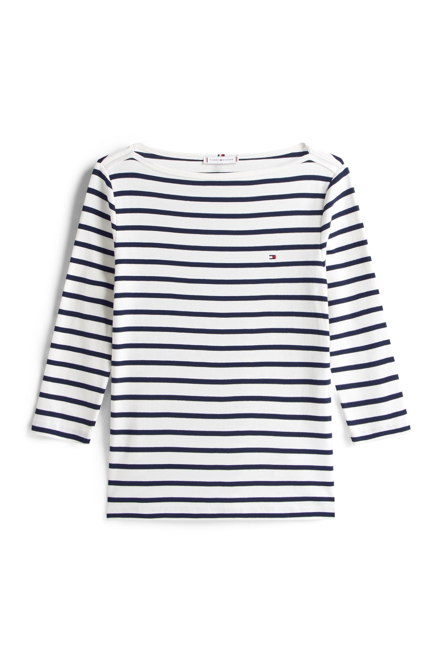 SLIM CODY BOAT NECK T-SHIRT BRETON/ECU/DARK NIGHT NAVY 5