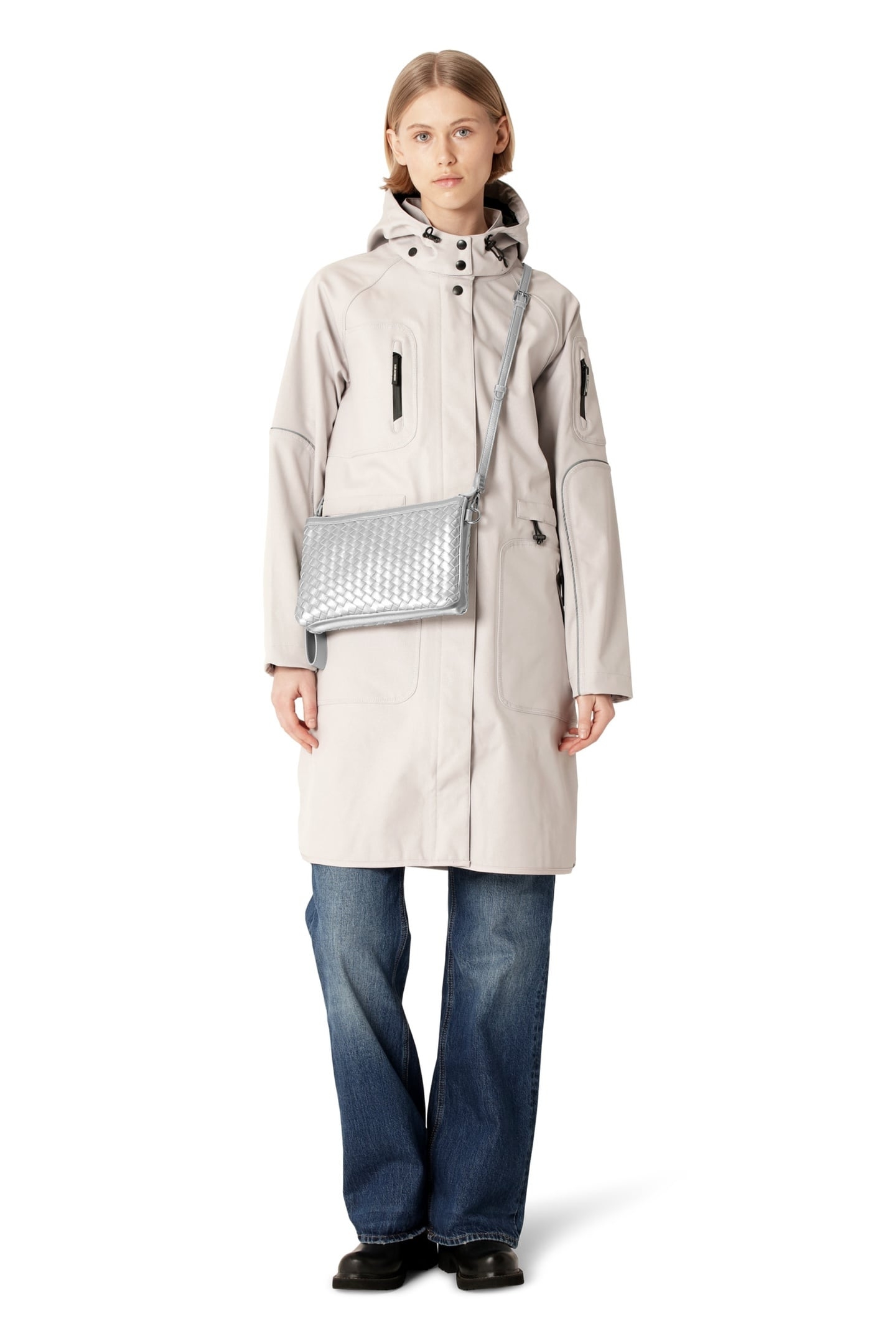 SHOULDER BAG BAG08CB SILVER 1