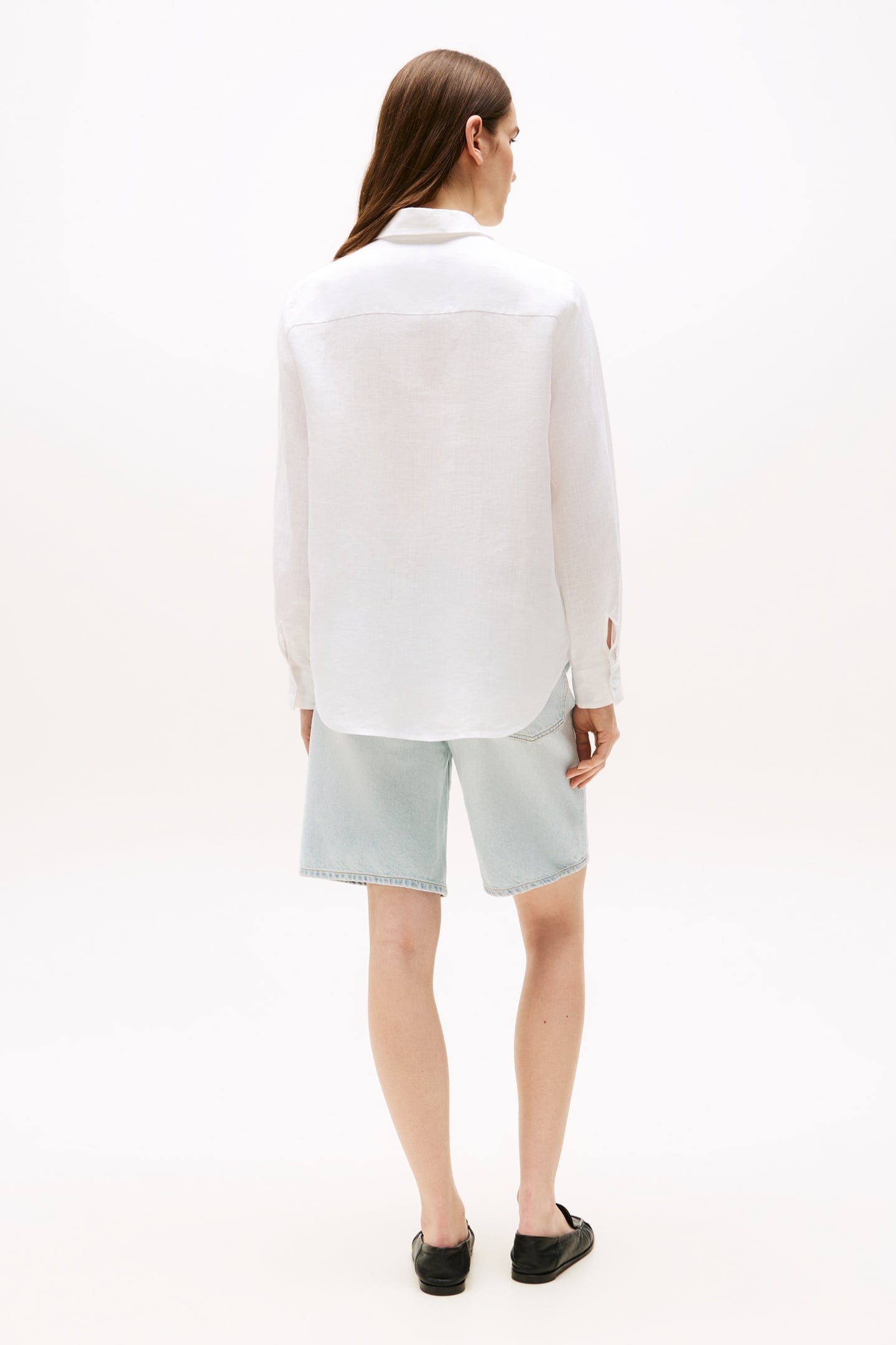 ESSENTIAL LINEN RELAXED LS SHIRT OPTIC WHITE 2
