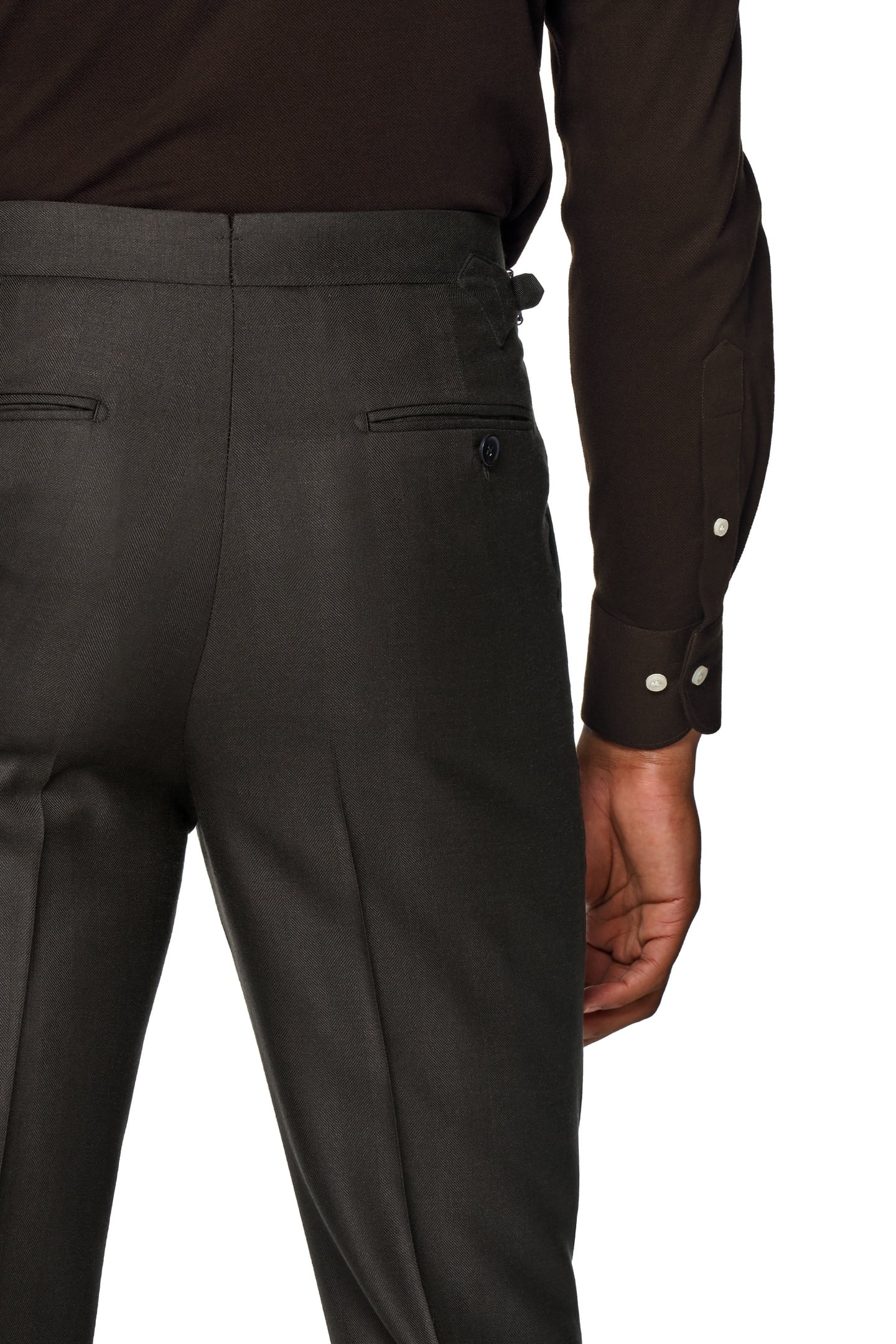 SUIT-D.BROWN-HERRINGBONE DARK BROWN 5