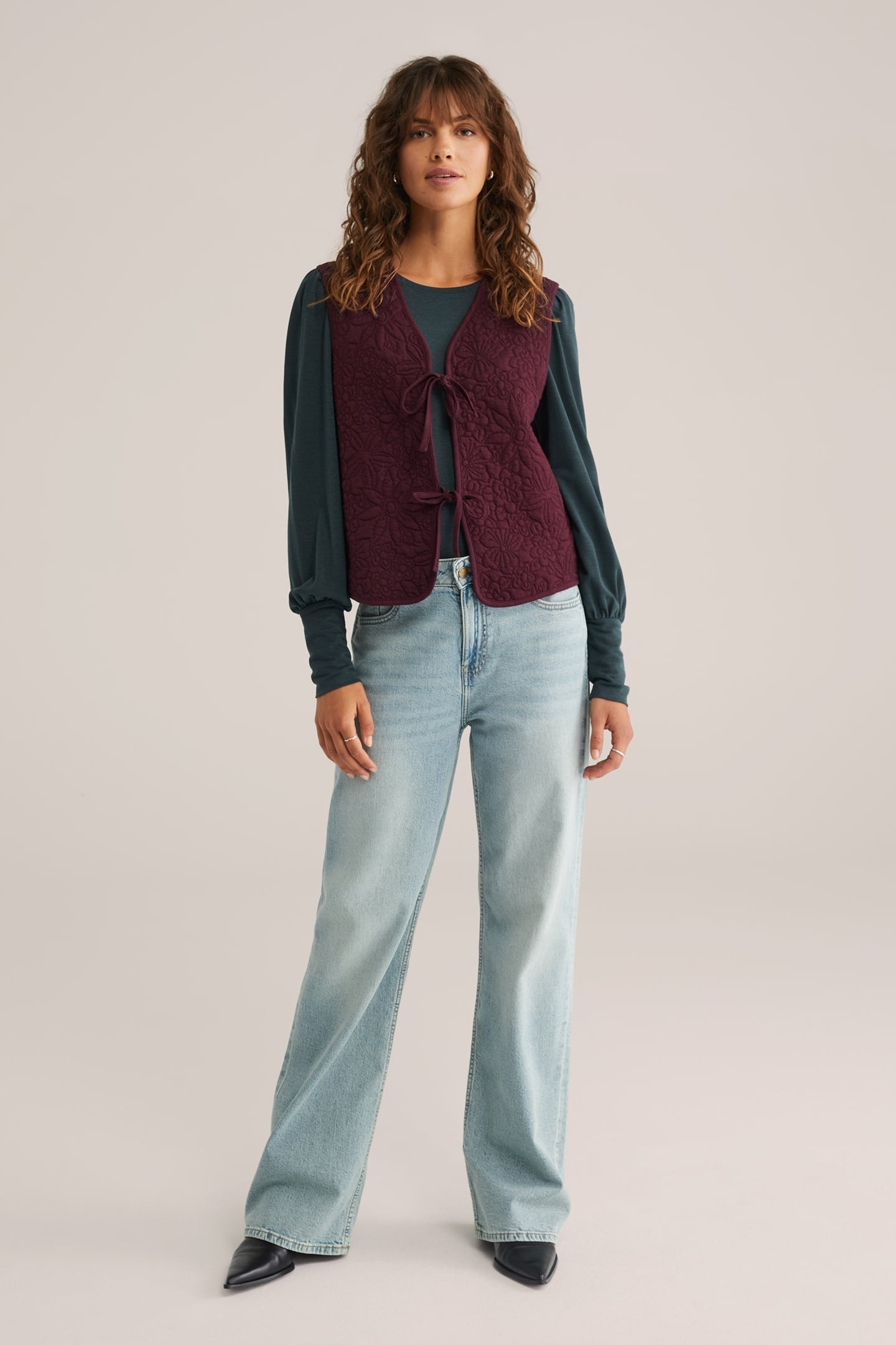 GILET BURGUNDY RED 3