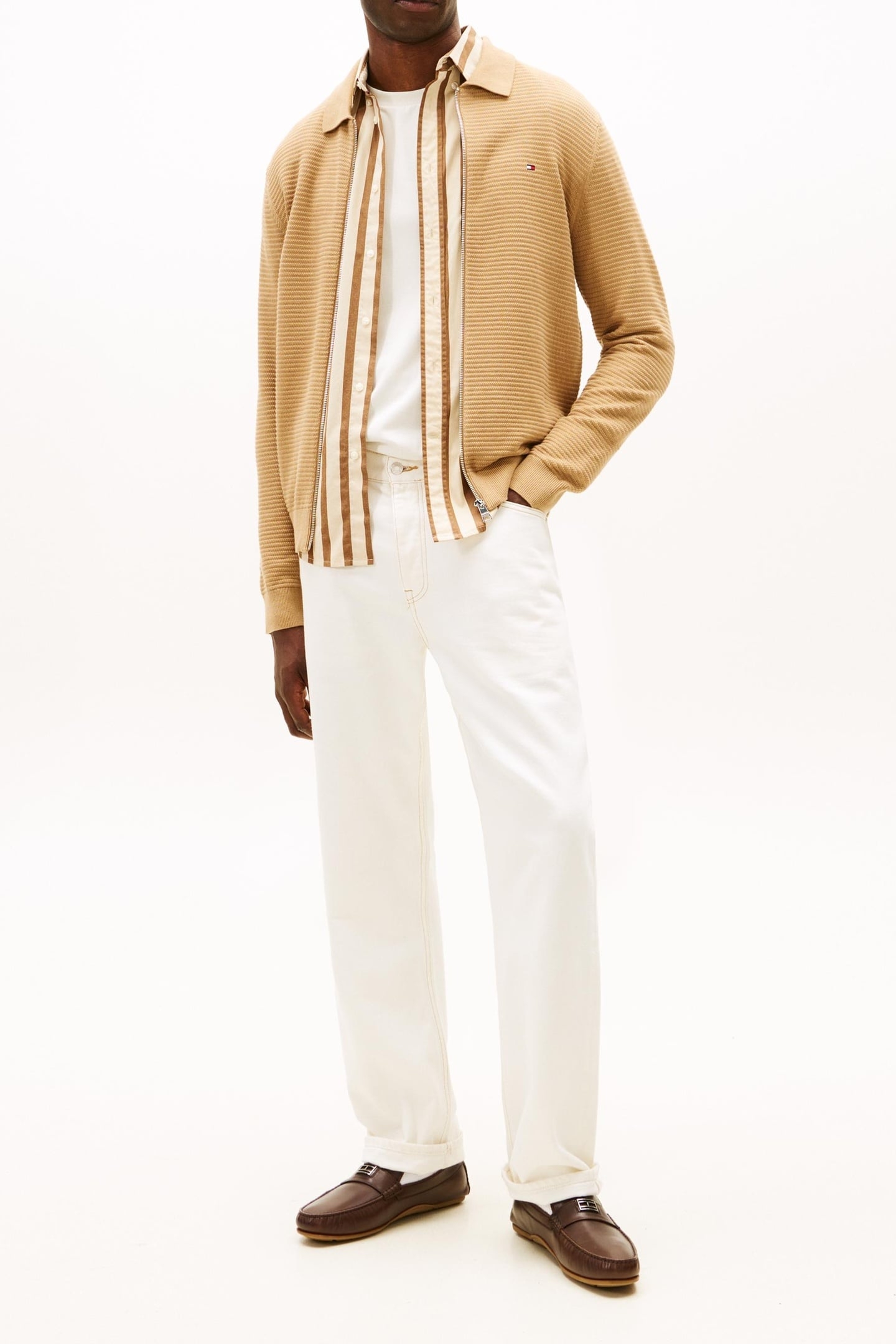 SEASONAL STRUCTURE ZIP SWEATER SAFARI CANVAS 4