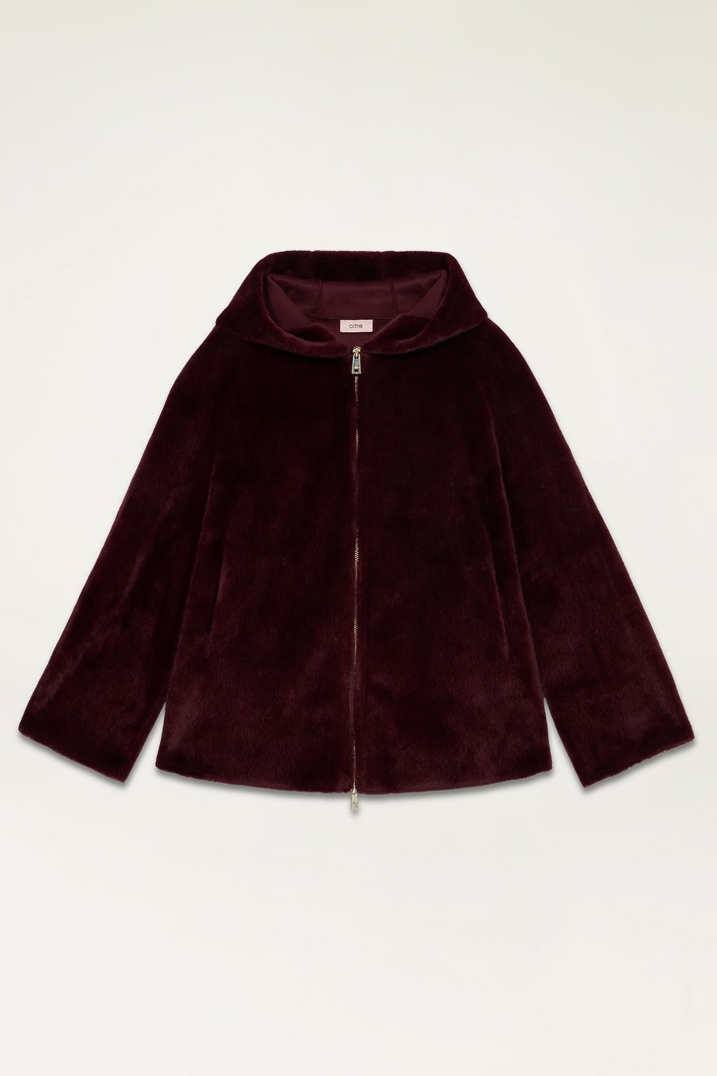 HOODED TEDDY BEAR JACKET BURGUNDY 3