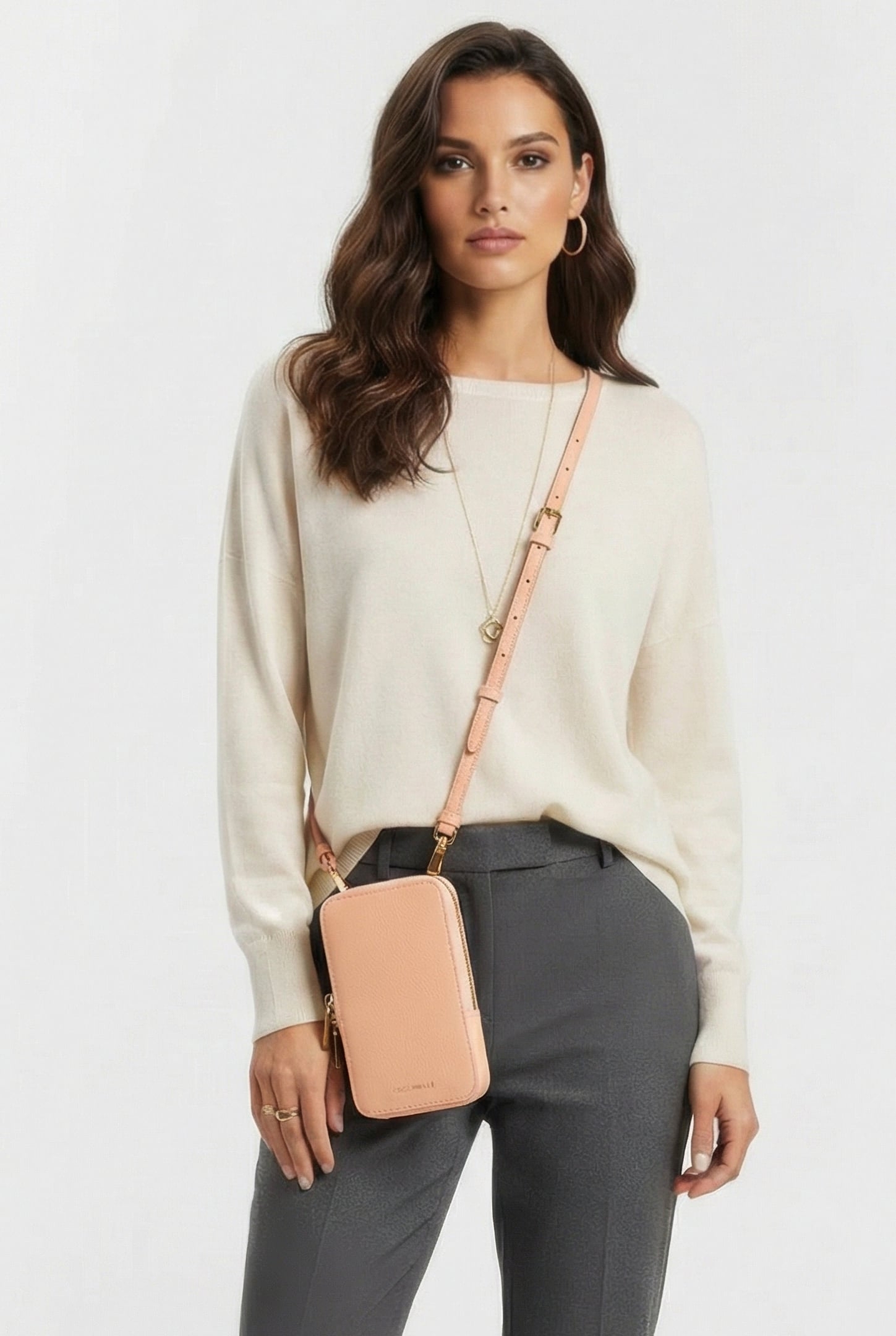 PHONE HOLDER WITH STRAP IN PINK 1