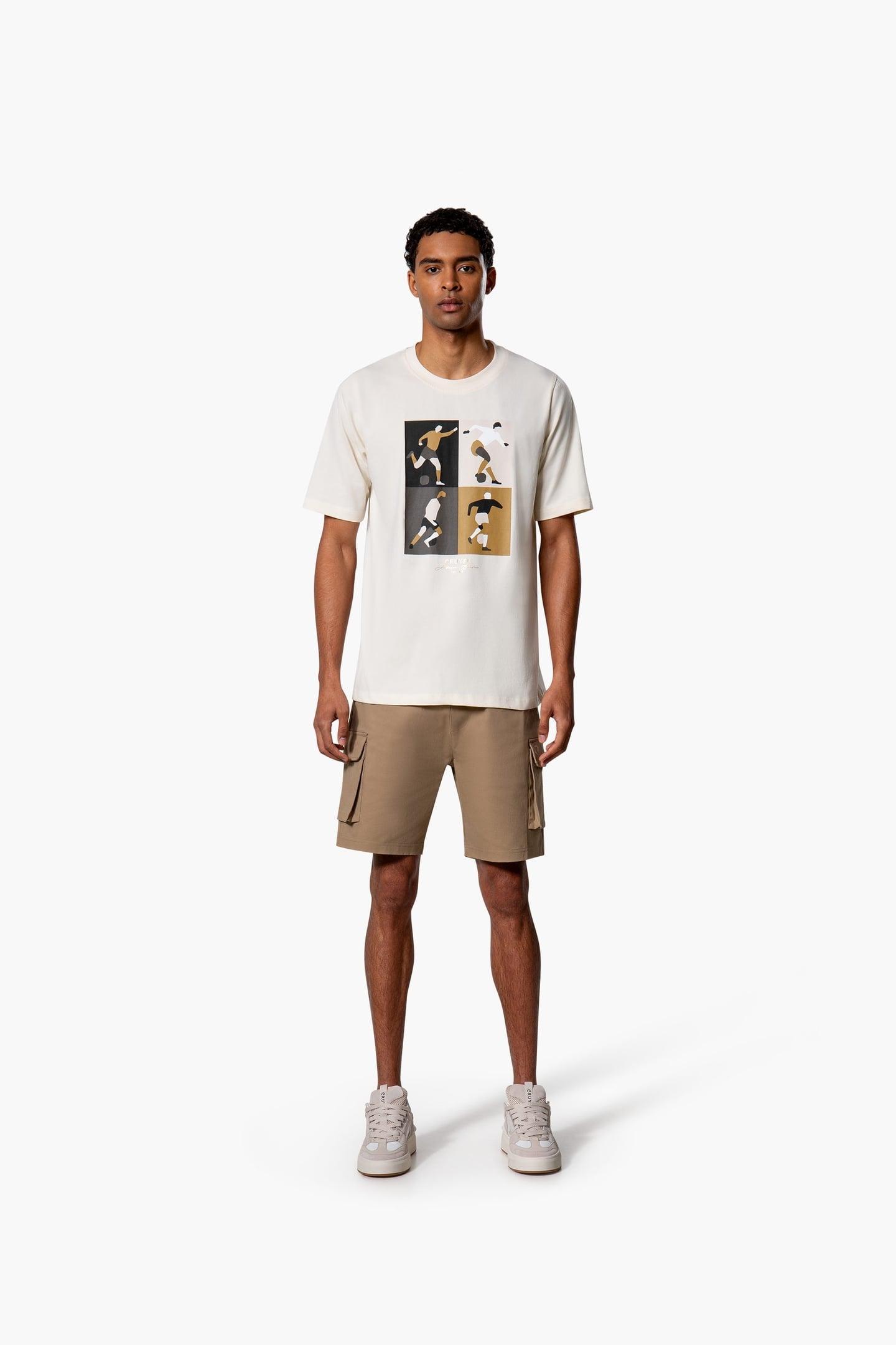CRUYFF TURN TEE CREAM/GOLD 1