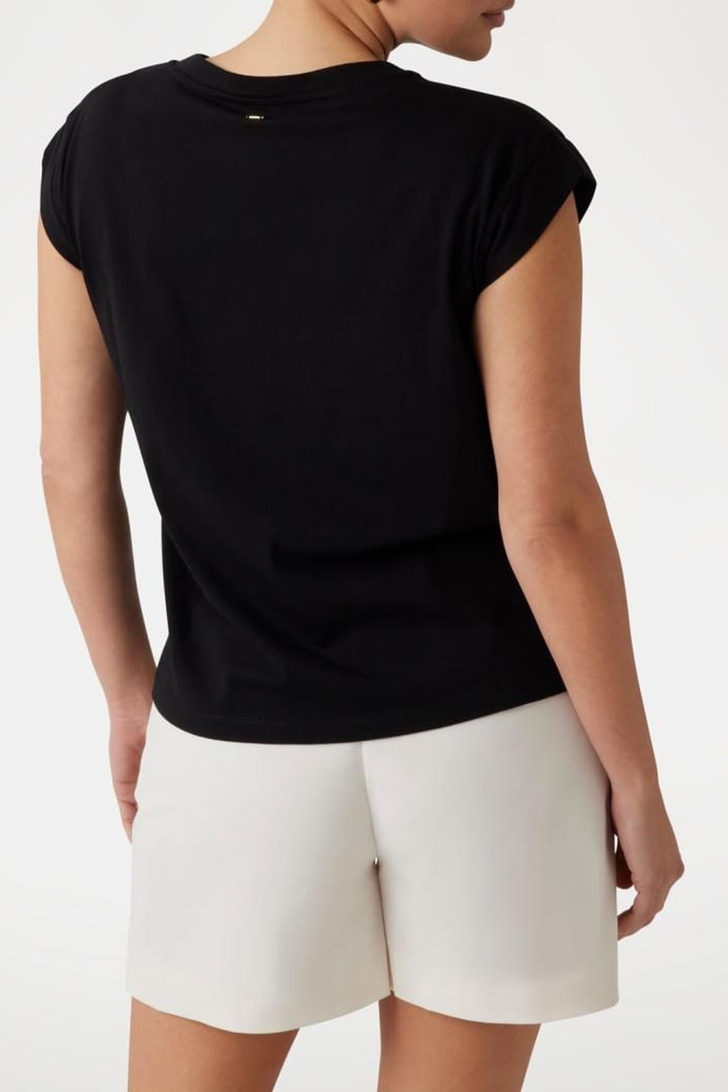 MARCIANO BY GUESS NADJA ROUND NECK TSHIRT JET BLACK 3