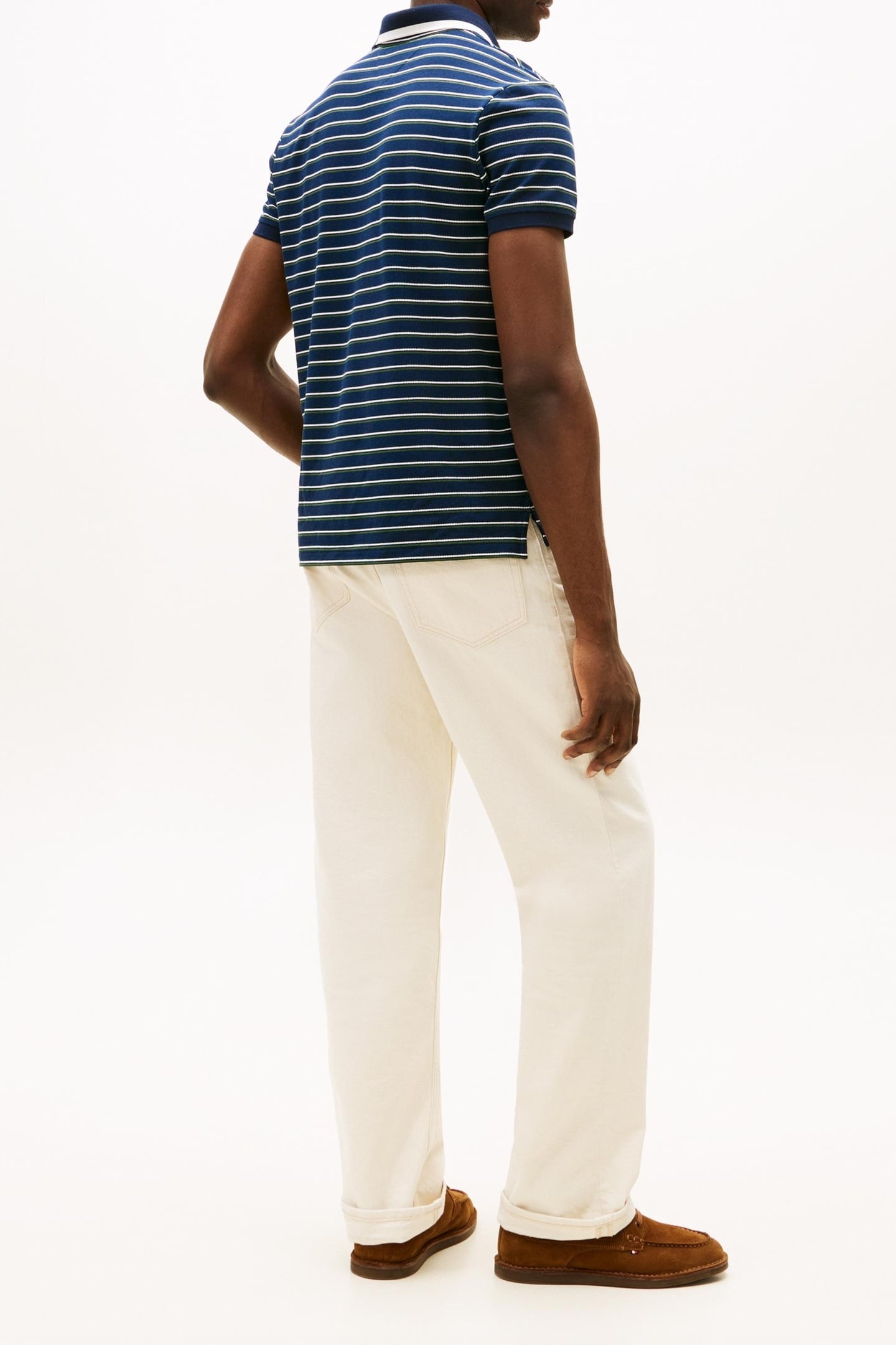 PIQUE GRAFIC COLLAR POLO DARK NIGHT NAVY/ARTIC SPRUCE 4