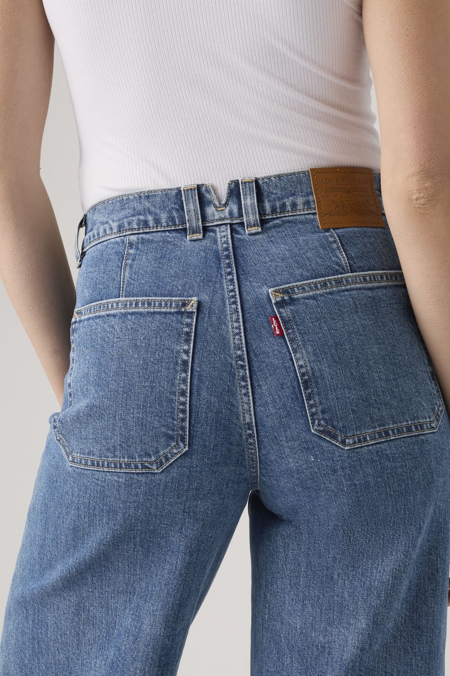 728™ TAILORED HIGH RISE WIDE LEG JEANS BLUE 7